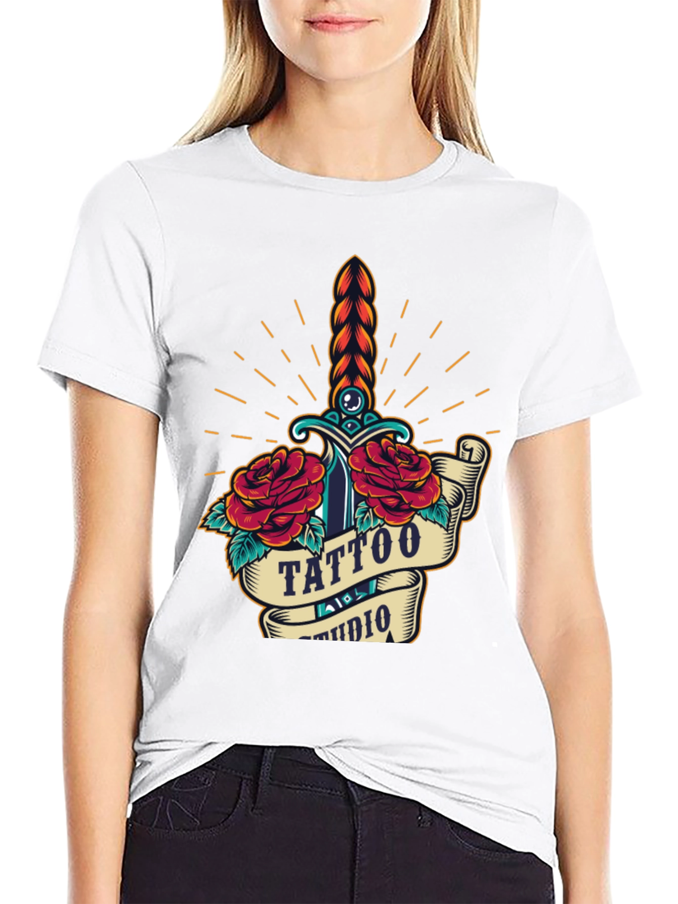 Tattoo Studio Graphic Tee - Unique Design, Casual Wear - 9