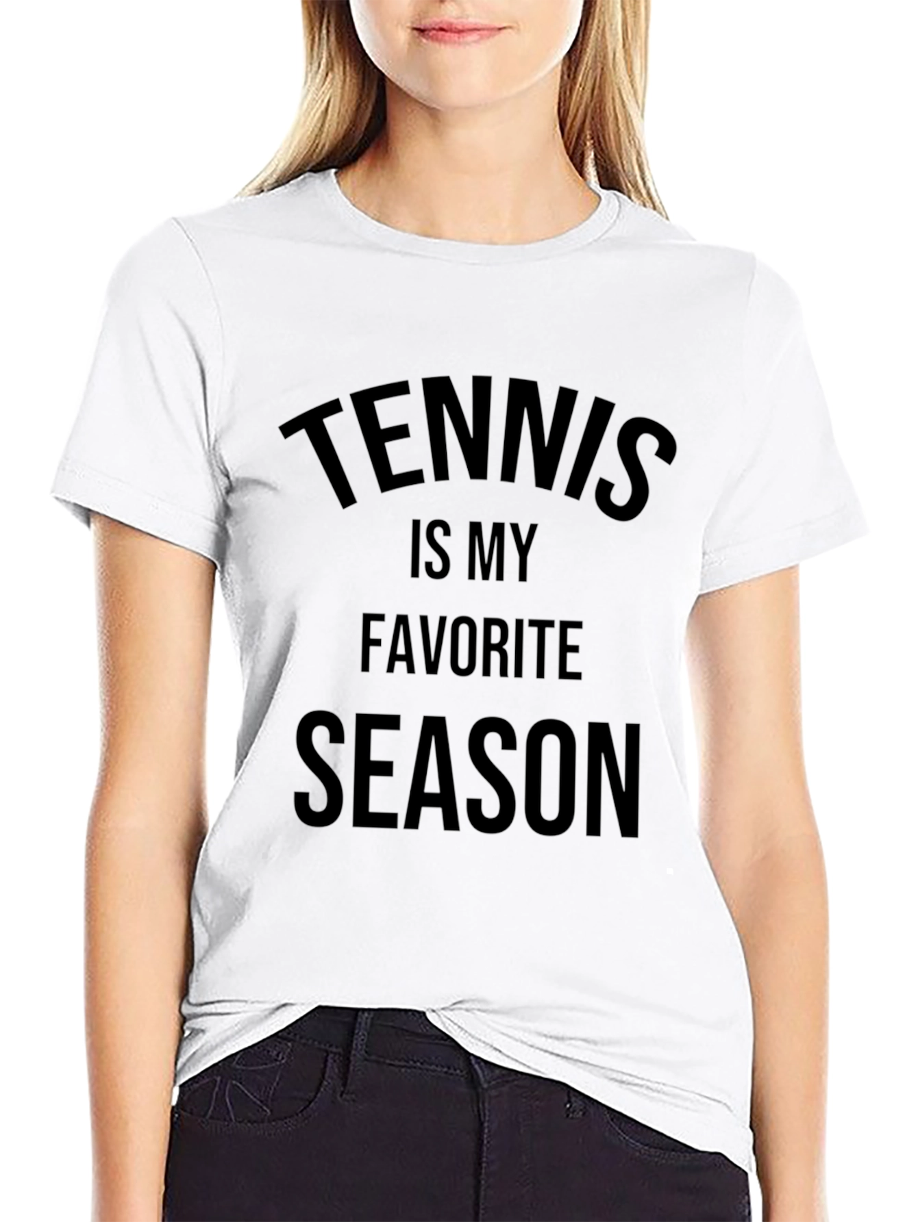 Black Tennis is My Favorite Season T-Shirt view 9