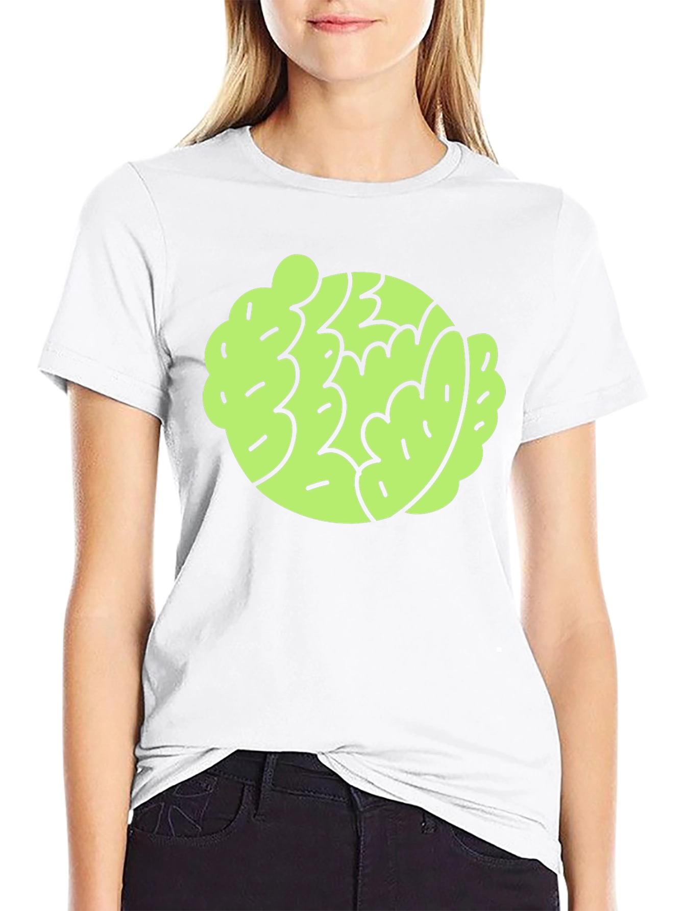 Black Funky Brain Graphic T-Shirt - Modern Style view 9