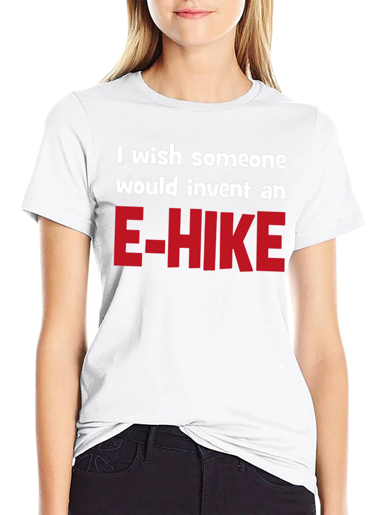 Black E-Hike Wish Graphic T-Shirt view 9