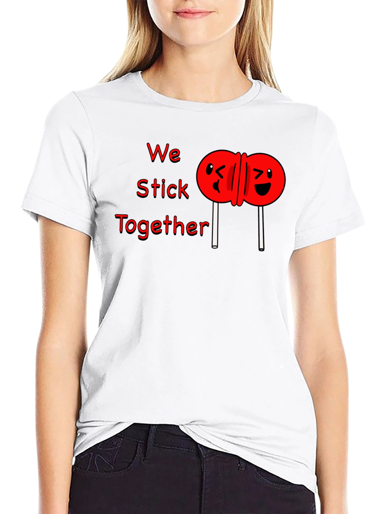 Black We Stick Together Graphic T-Shirt view 9
