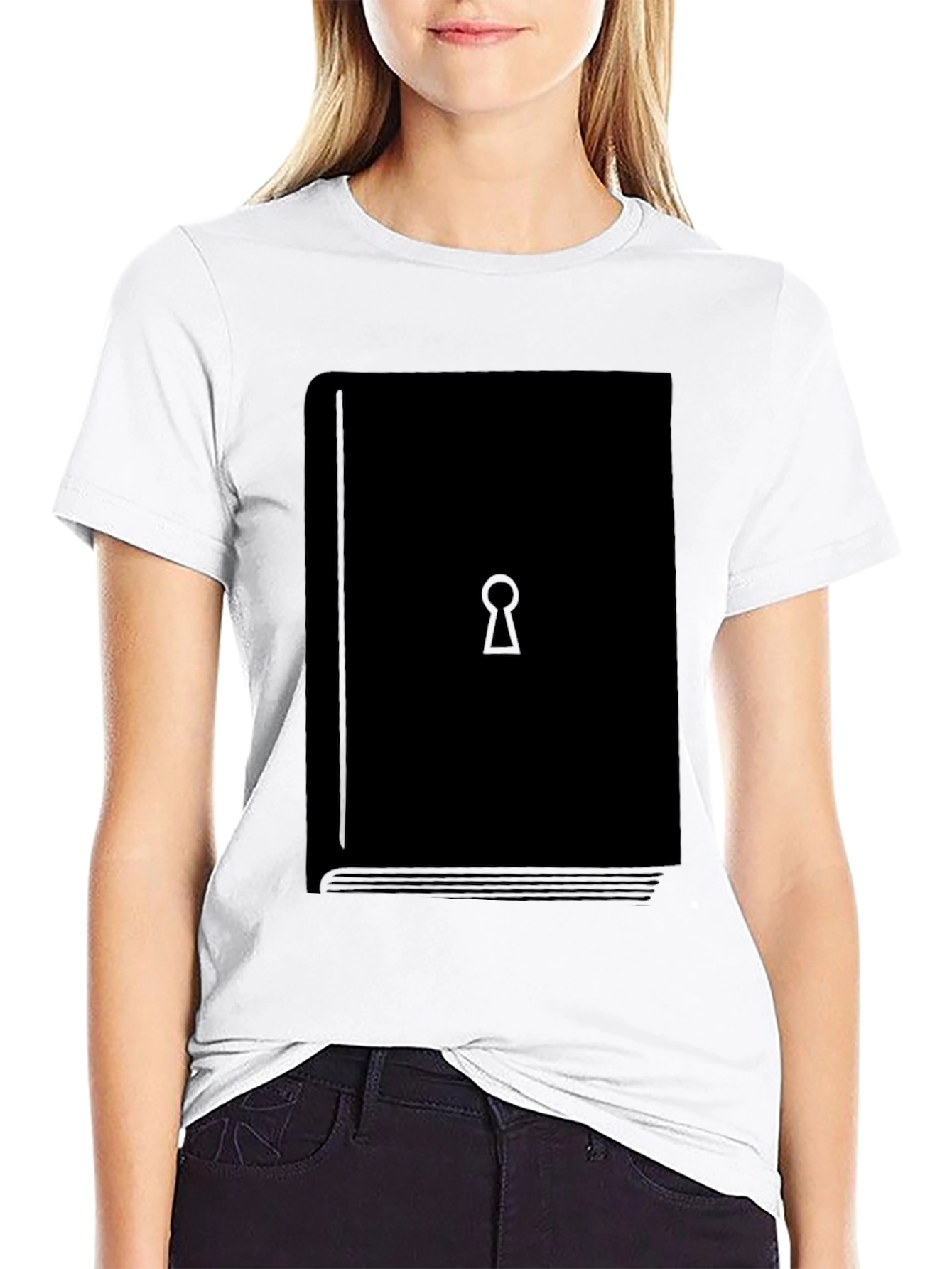 Black Mystery Book T-Shirt - Unlock Your Style! view 9