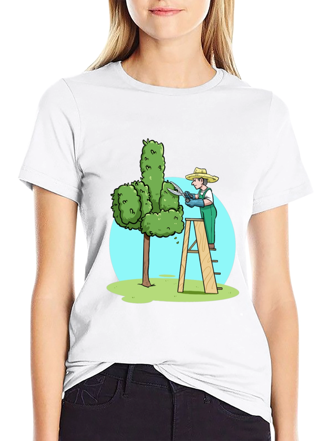 Black Funny Garden Humor T-Shirt view 9