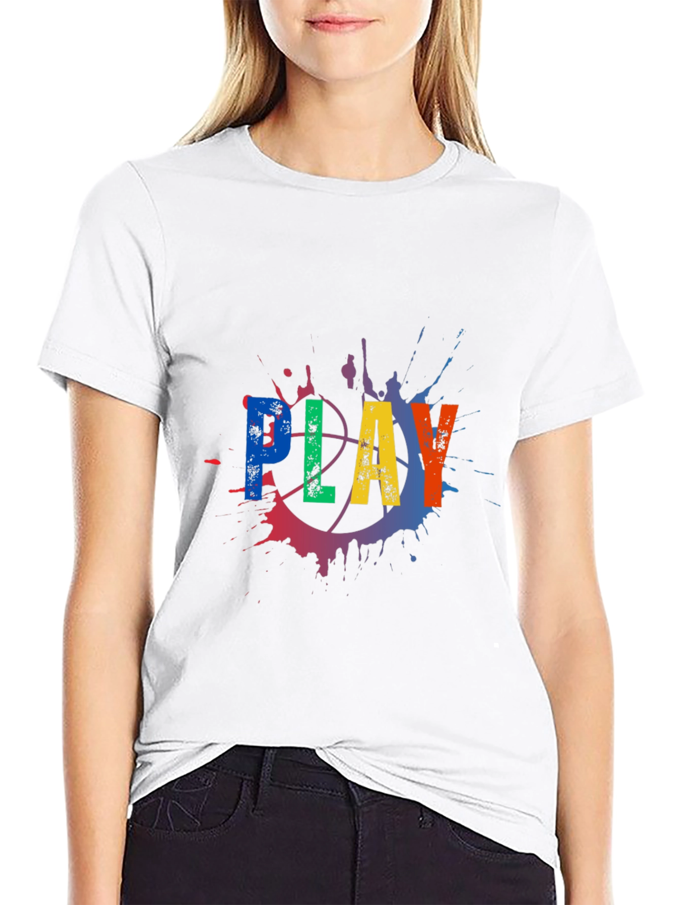 Black Play Basketball Graphic Tee - Men's Black T-Shirt view 9