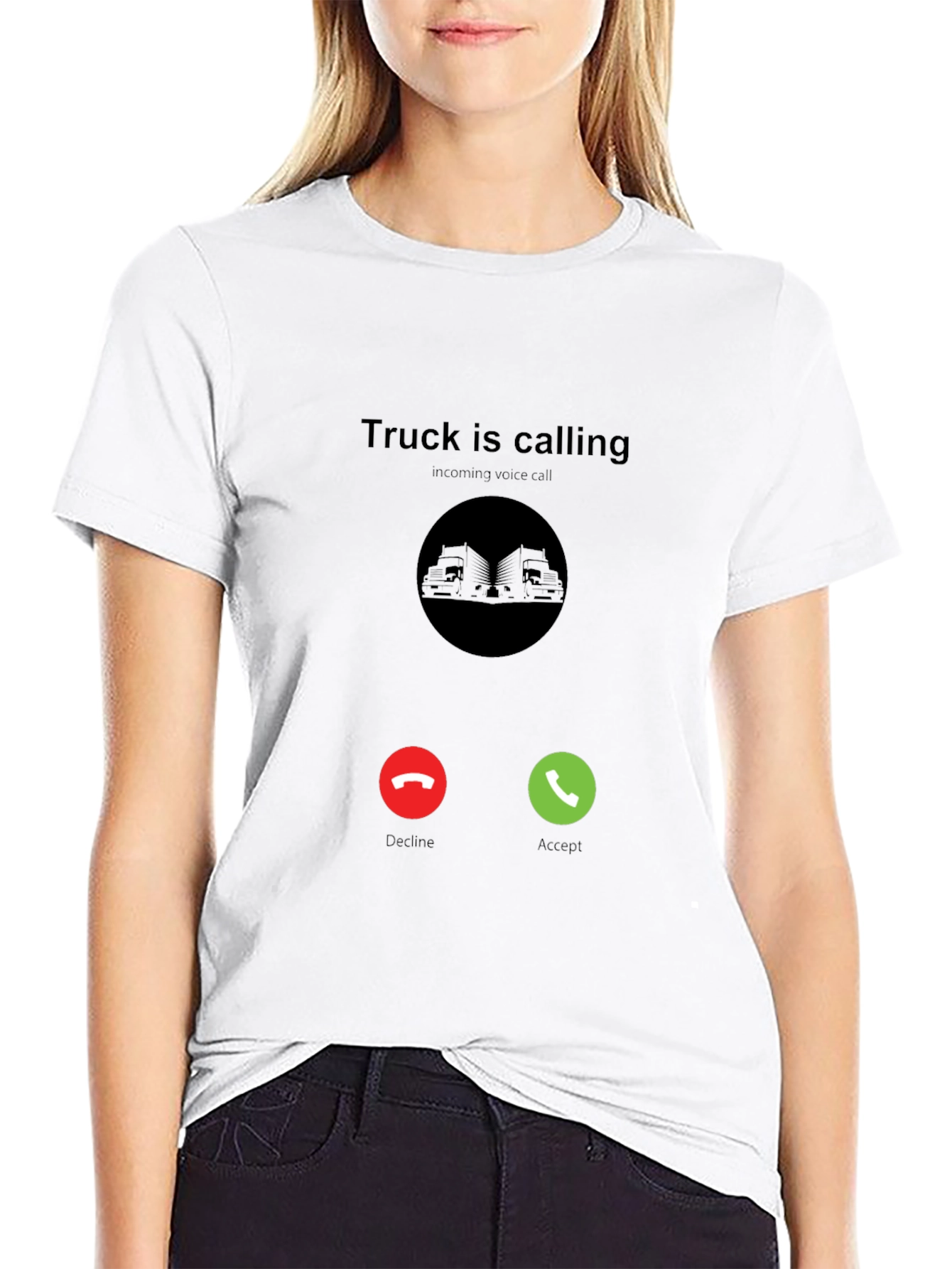Black Truck Is Calling Black T-Shirt view 9