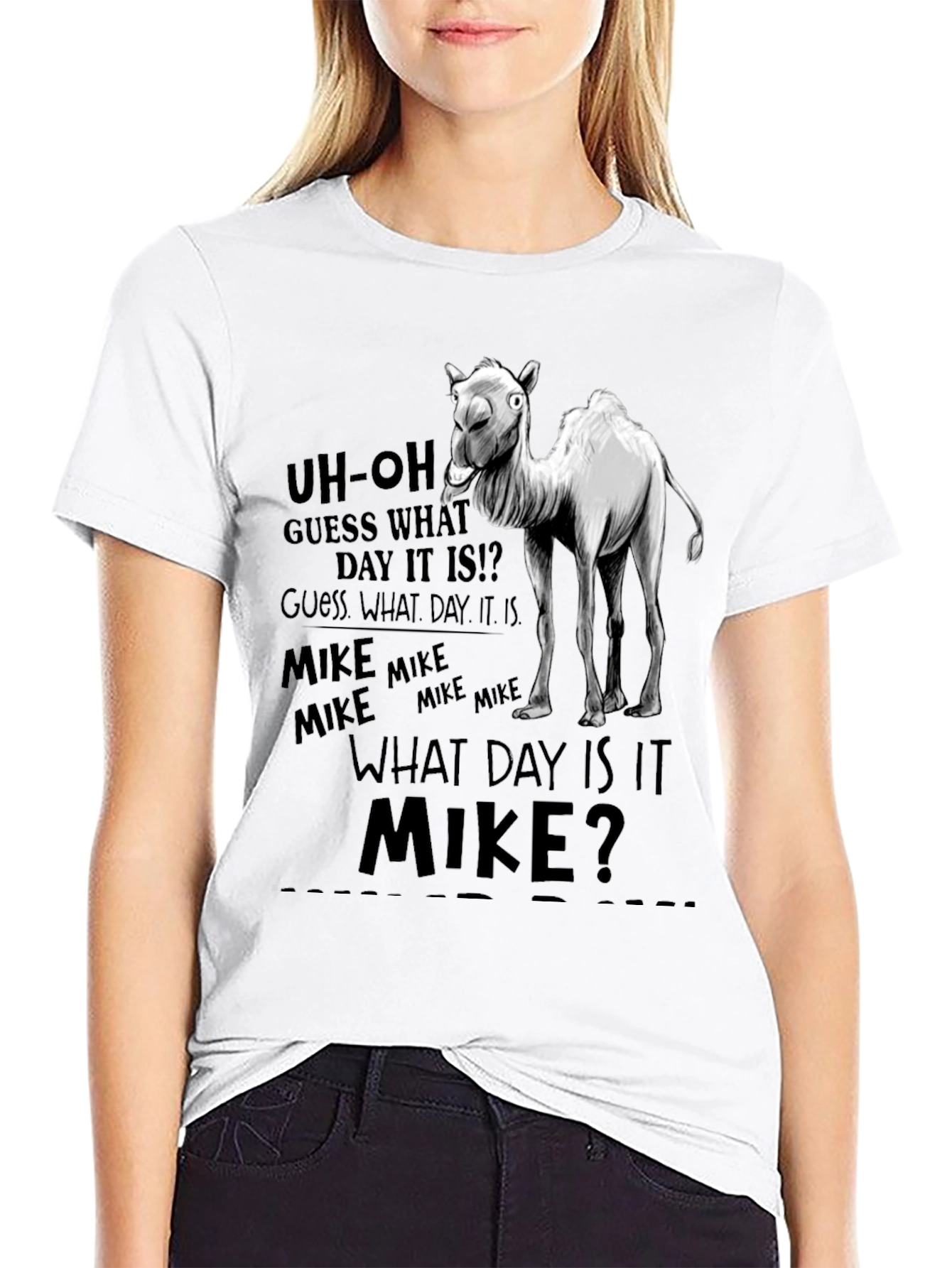 Black What Day Is It? Camel T-Shirt view 9