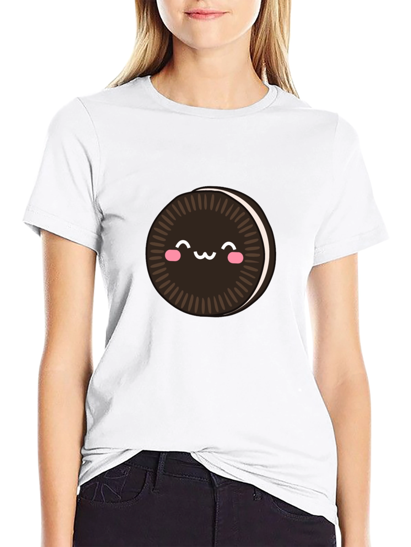 Kawaii Oreo Cookie T-Shirt - Cute Foodie Tee - 9