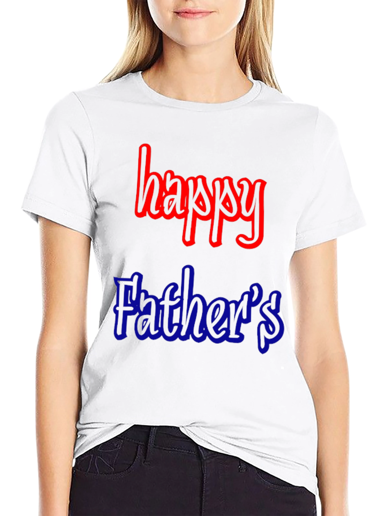 Black Happy Father's Day Black T-Shirt view 9