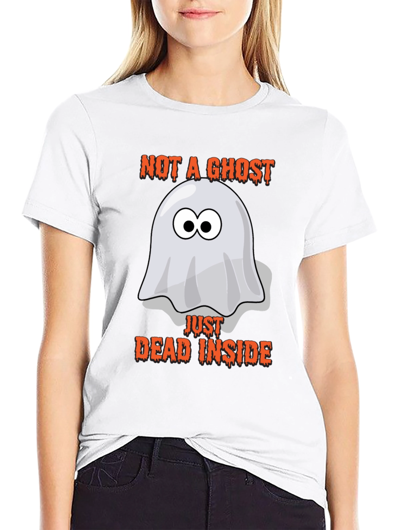 Black Not A Ghost, Just Dead Inside T-Shirt view 9