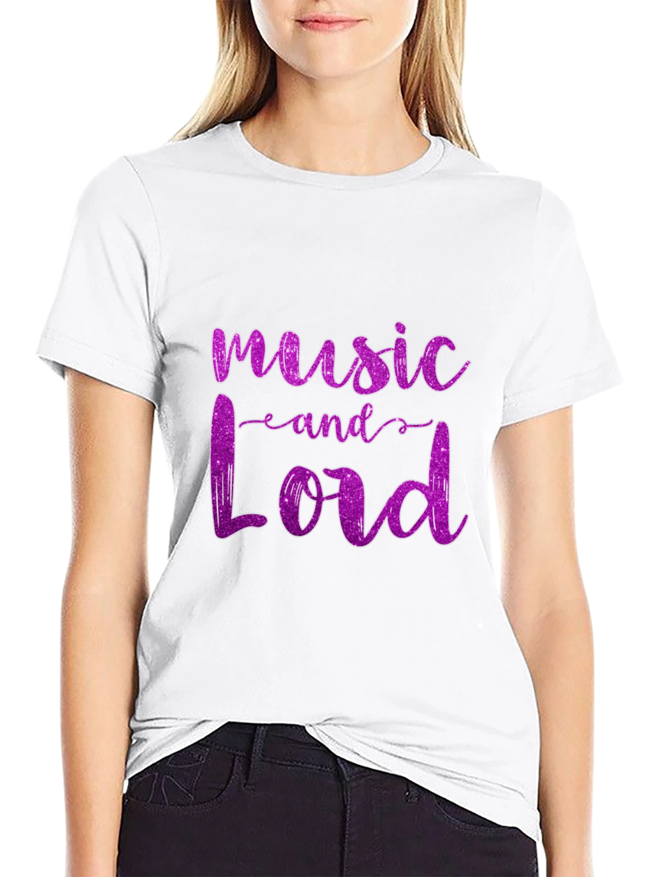 Black Music and Lord Graphic Tee view 9