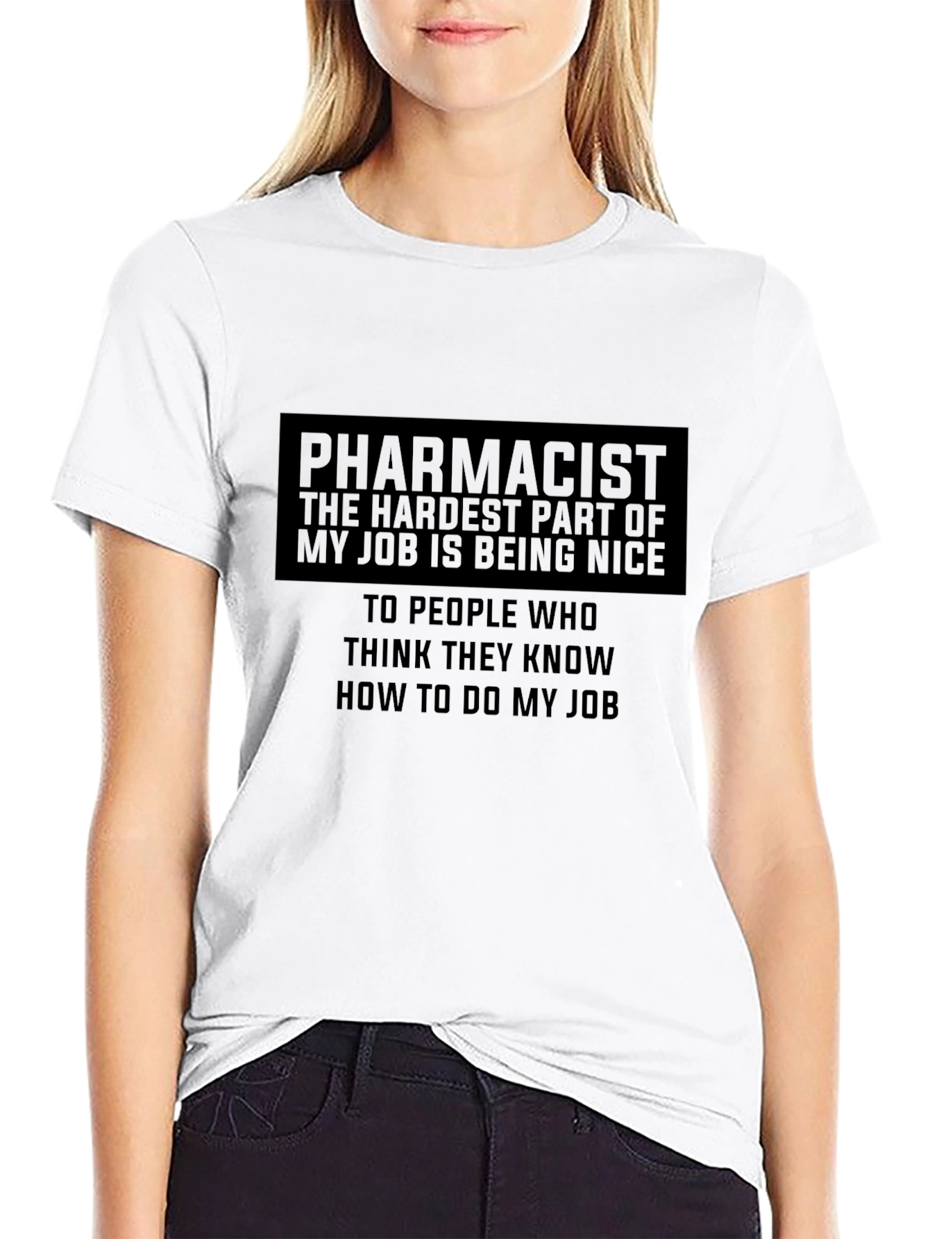 Black Pharmacist Humor T-Shirt - Hardest Part of My Job view 9