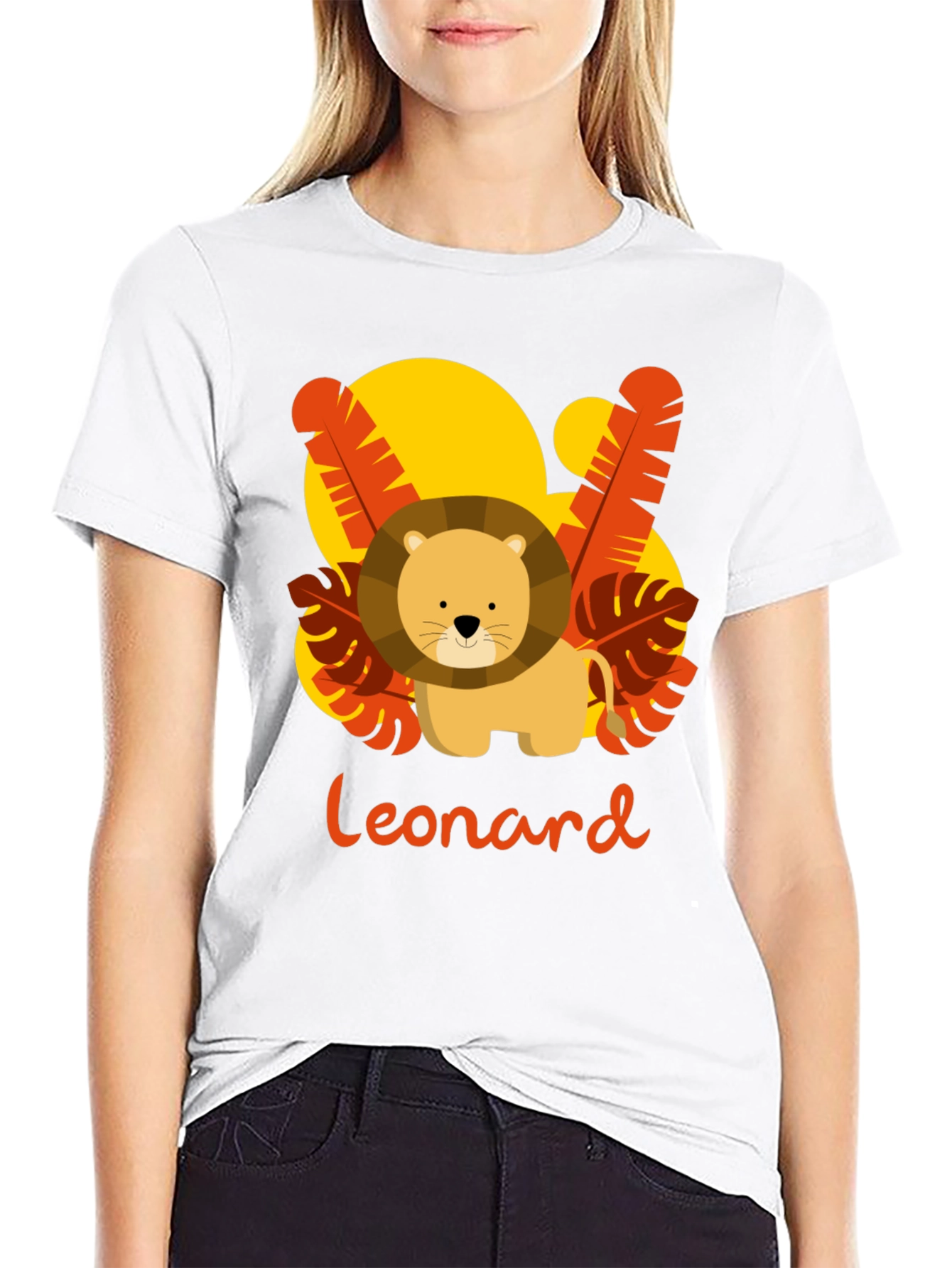 Black Personalized Lion Cub T-Shirt view 9