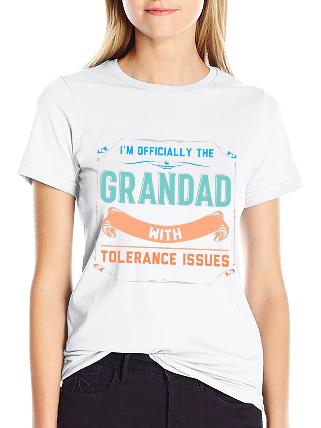 Black Grandad With Tolerance Issues - Funny T-Shirt view 9