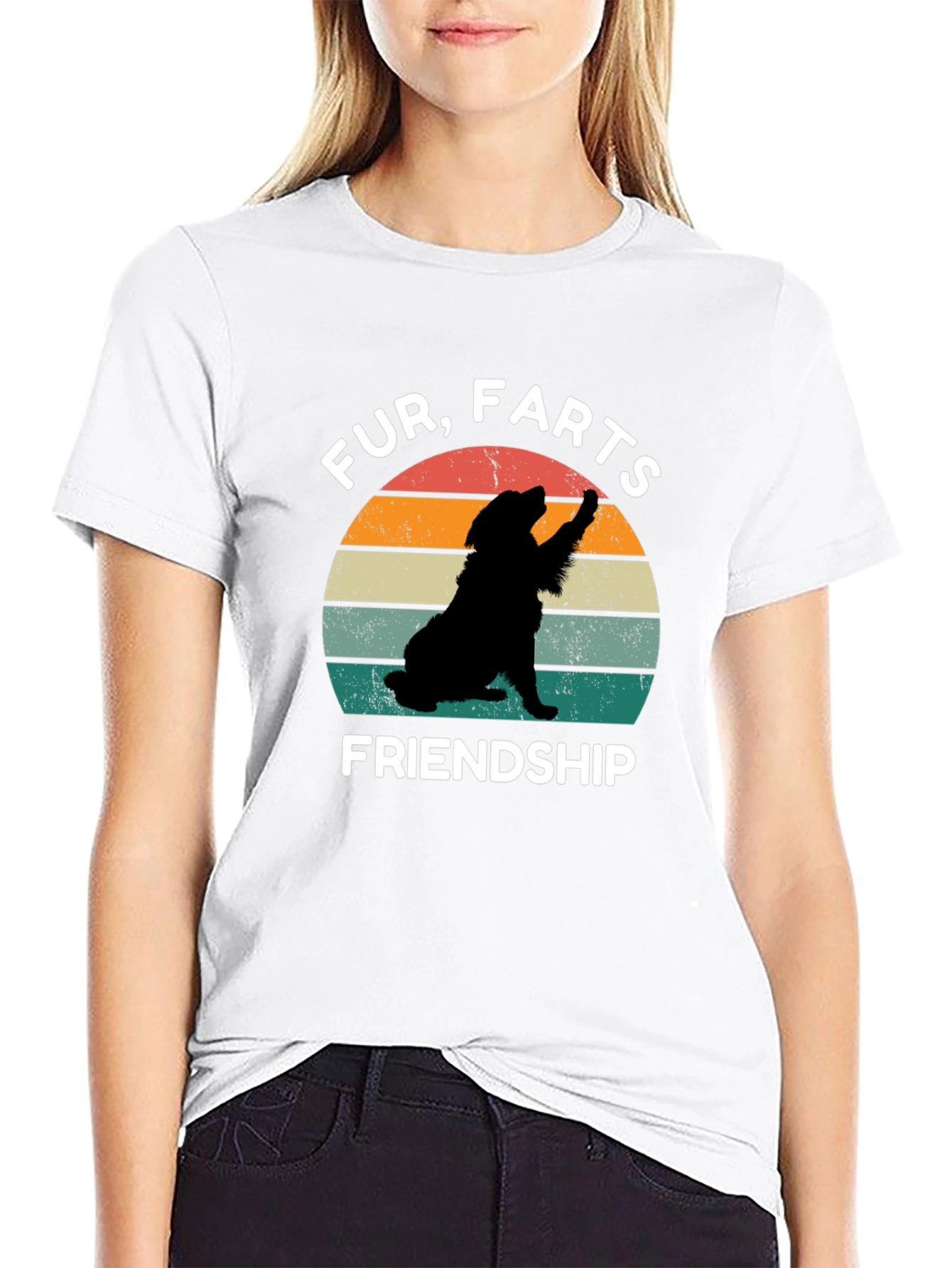 Black Fur Farts Friendship Black T-Shirt view 9