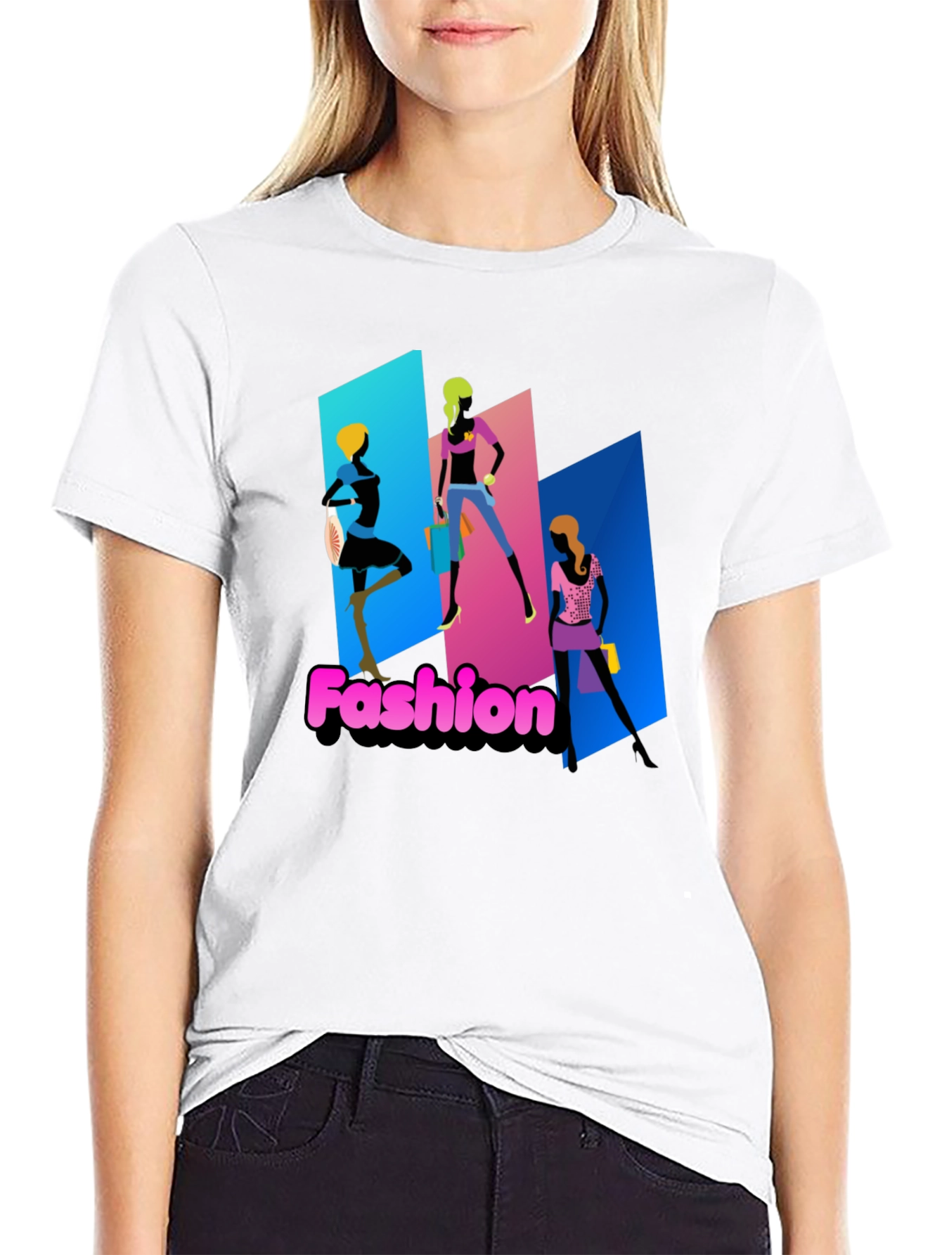 Black Fashion T-Shirt view 9
