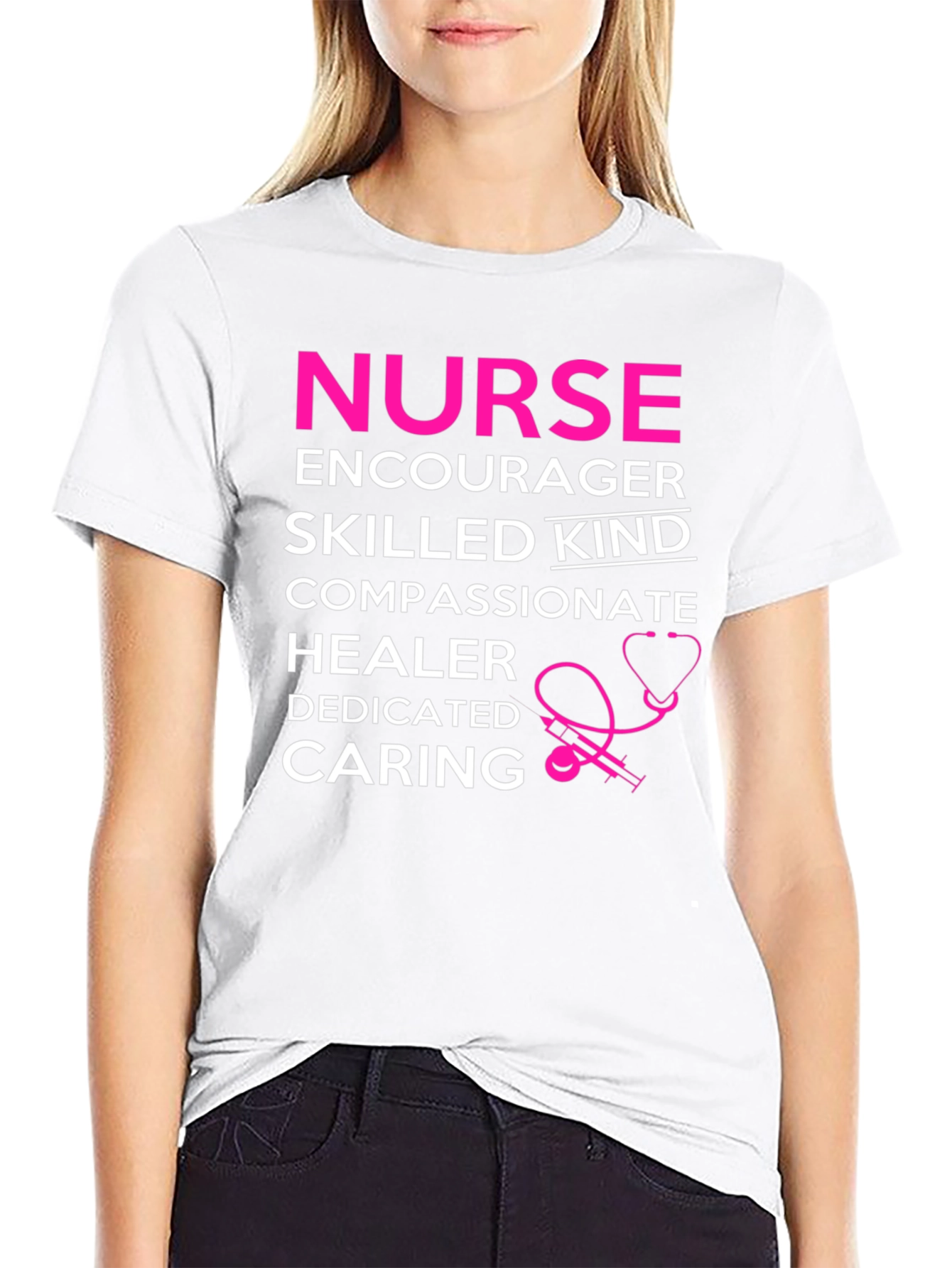 Black Nurse Definition T-Shirt: Encourager, Skilled, Kind, Compassionate view 9