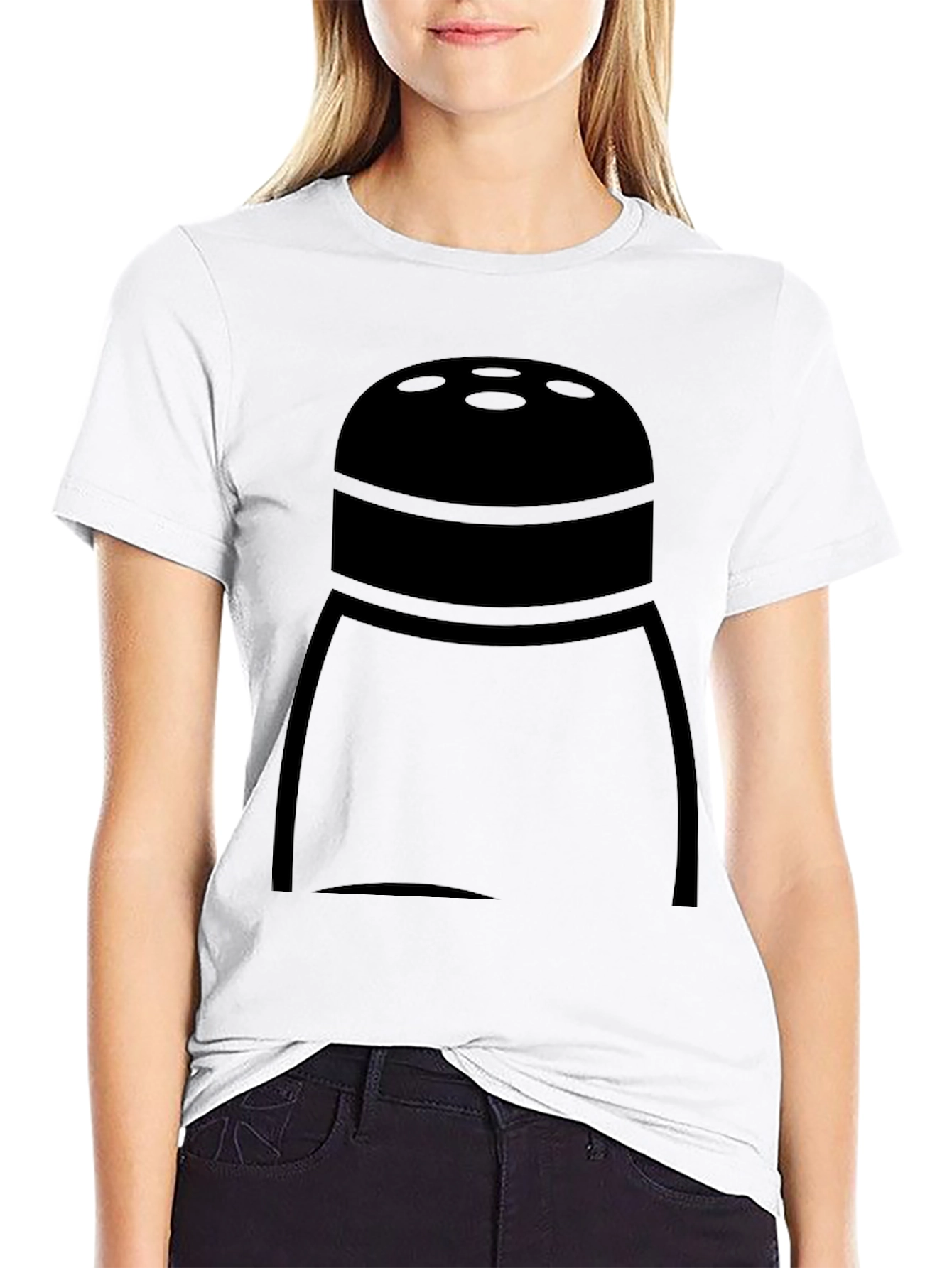 Black Salt Shaker Graphic T-Shirt - Funny Food Tee view 9