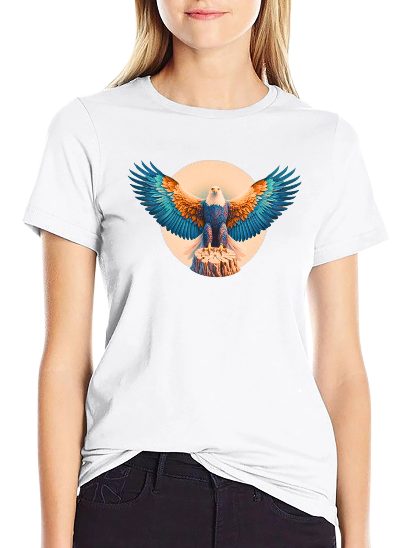 Black Eagle Graphic Tee - Bold Design, Classic Fit view 9