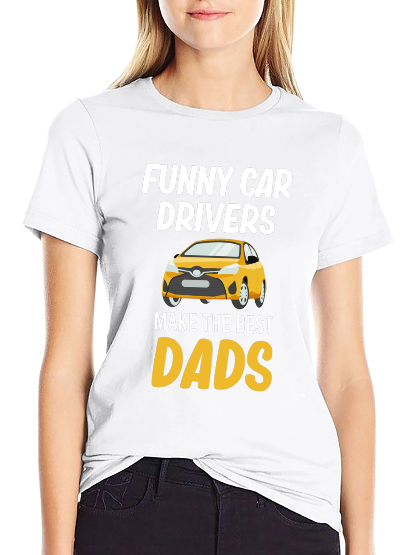 Black Funny Car Drivers Best Dads T-Shirt view 9