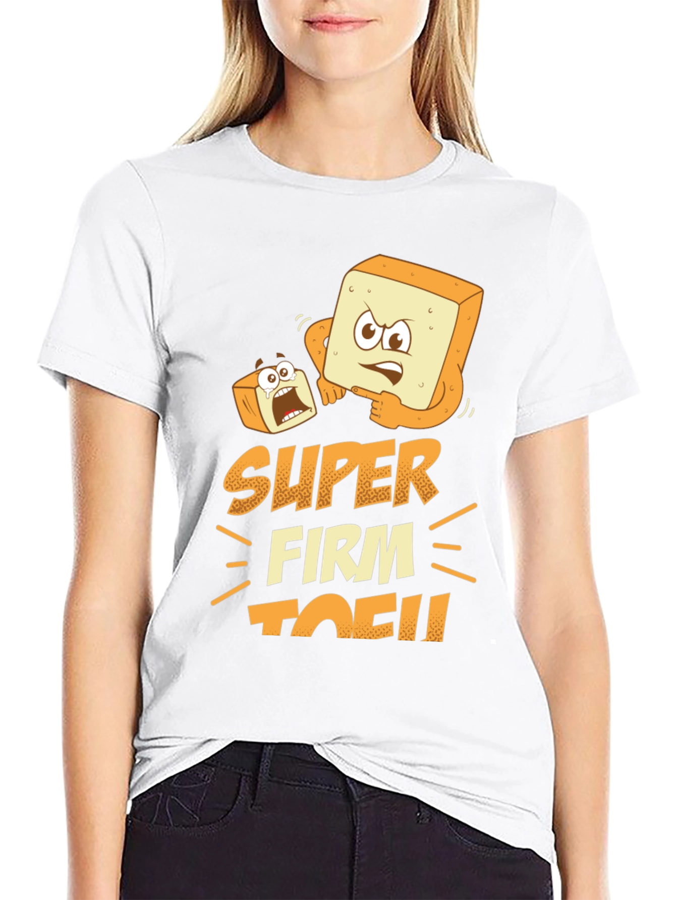 Black Super Firm Tofu Graphic T-Shirt view 9