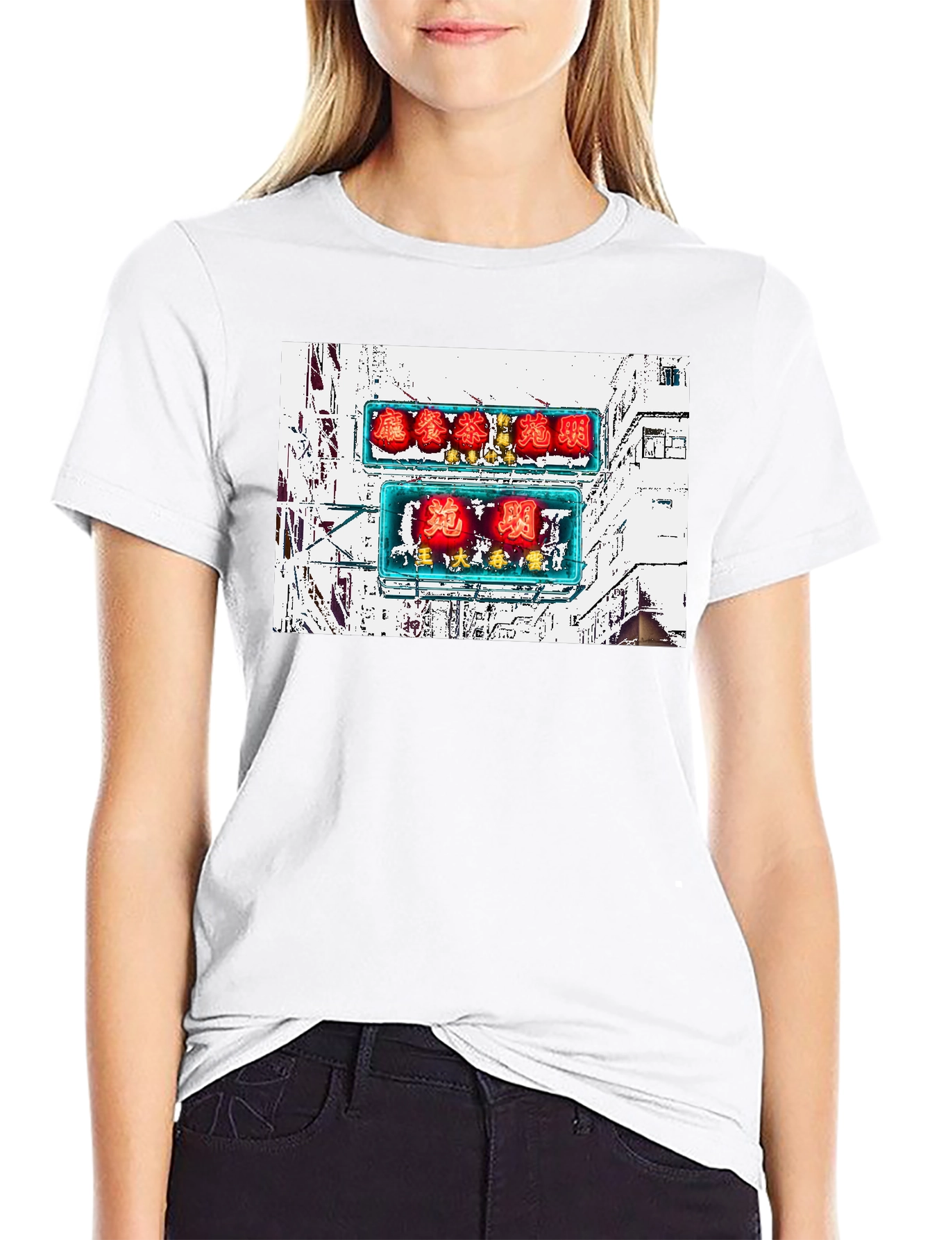 Hong Kong Neon Sign T-Shirt - 9