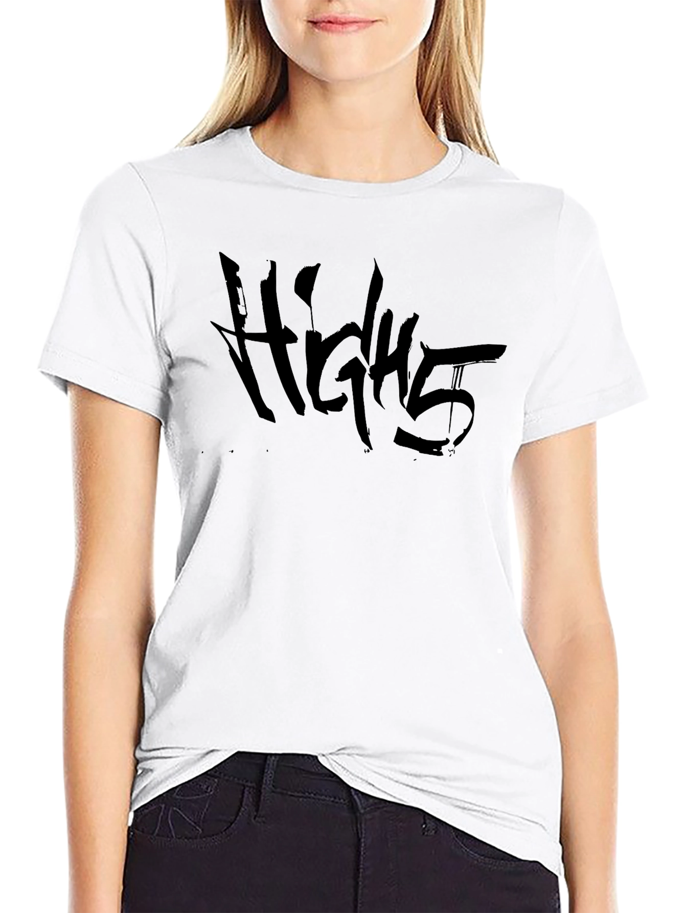 Black High5 Graphic T-Shirt - Black view 9