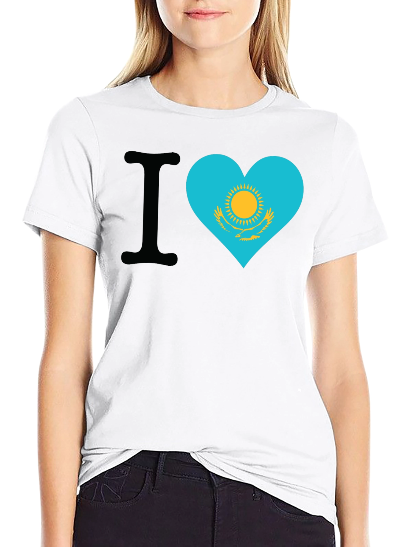 I Heart Kazakhstan Flag T-Shirt - 9