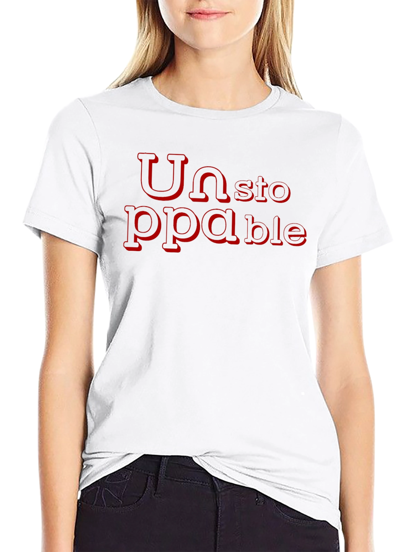 Black Unstoppable Graphic T-Shirt - Bold Statement Tee view 9