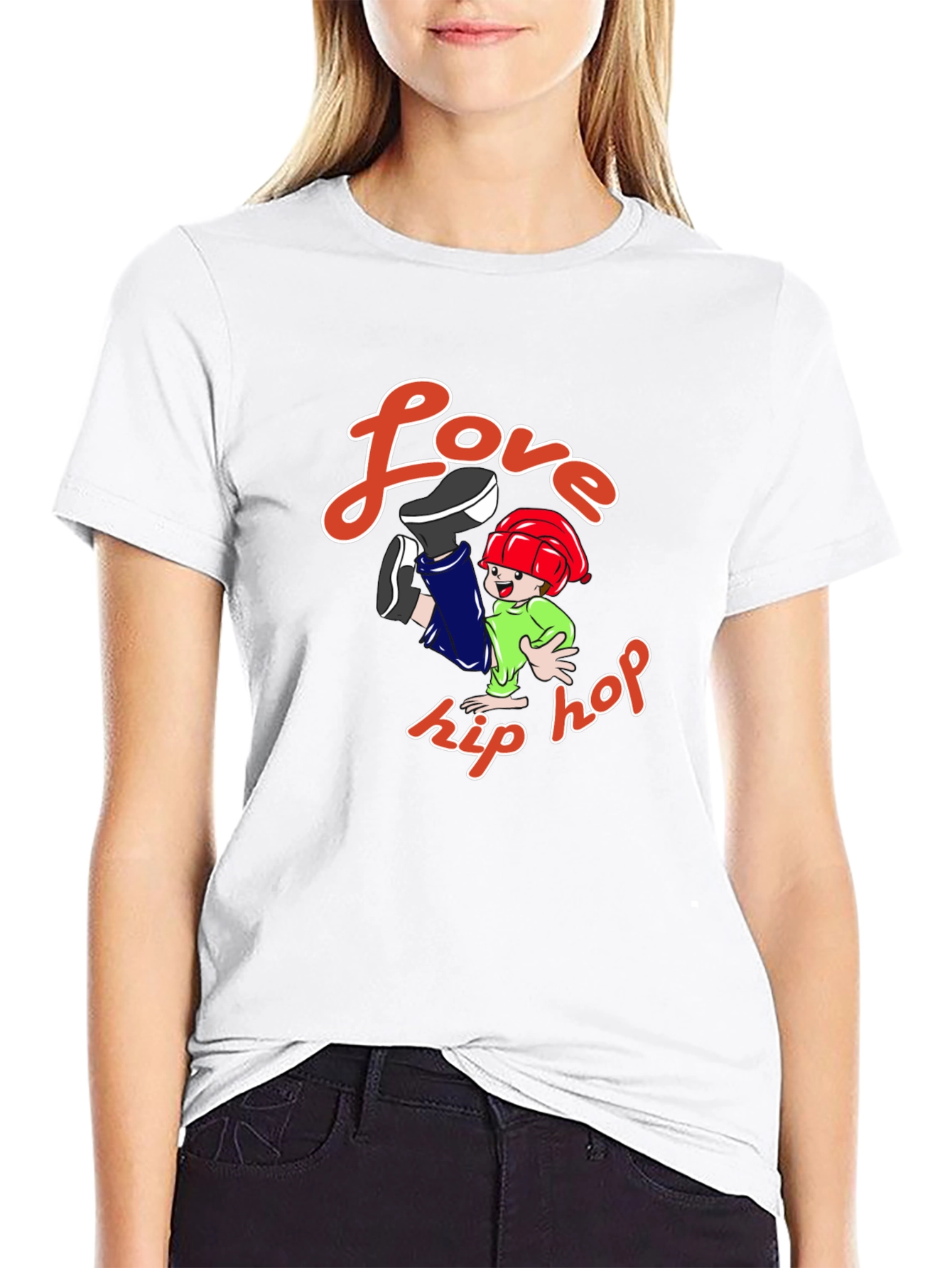 Black Love Hip Hop Graphic T-Shirt - Black view 9