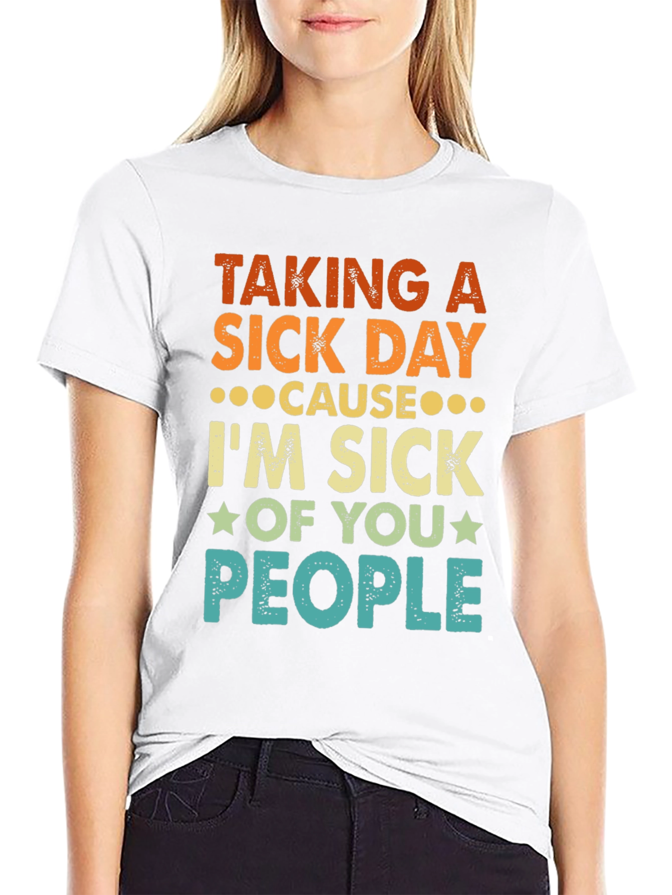Black Taking a Sick Day Graphic Tee view 9