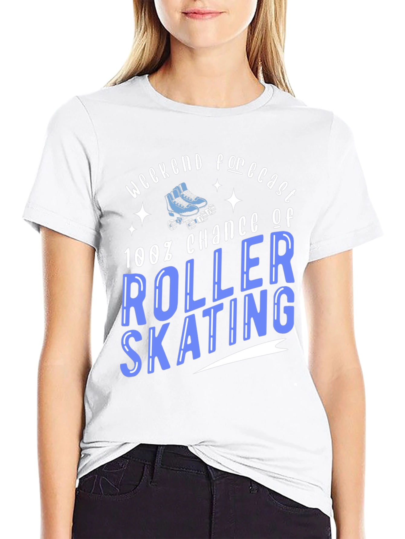 Roller Skating Weekend Forecast T-Shirt - 9