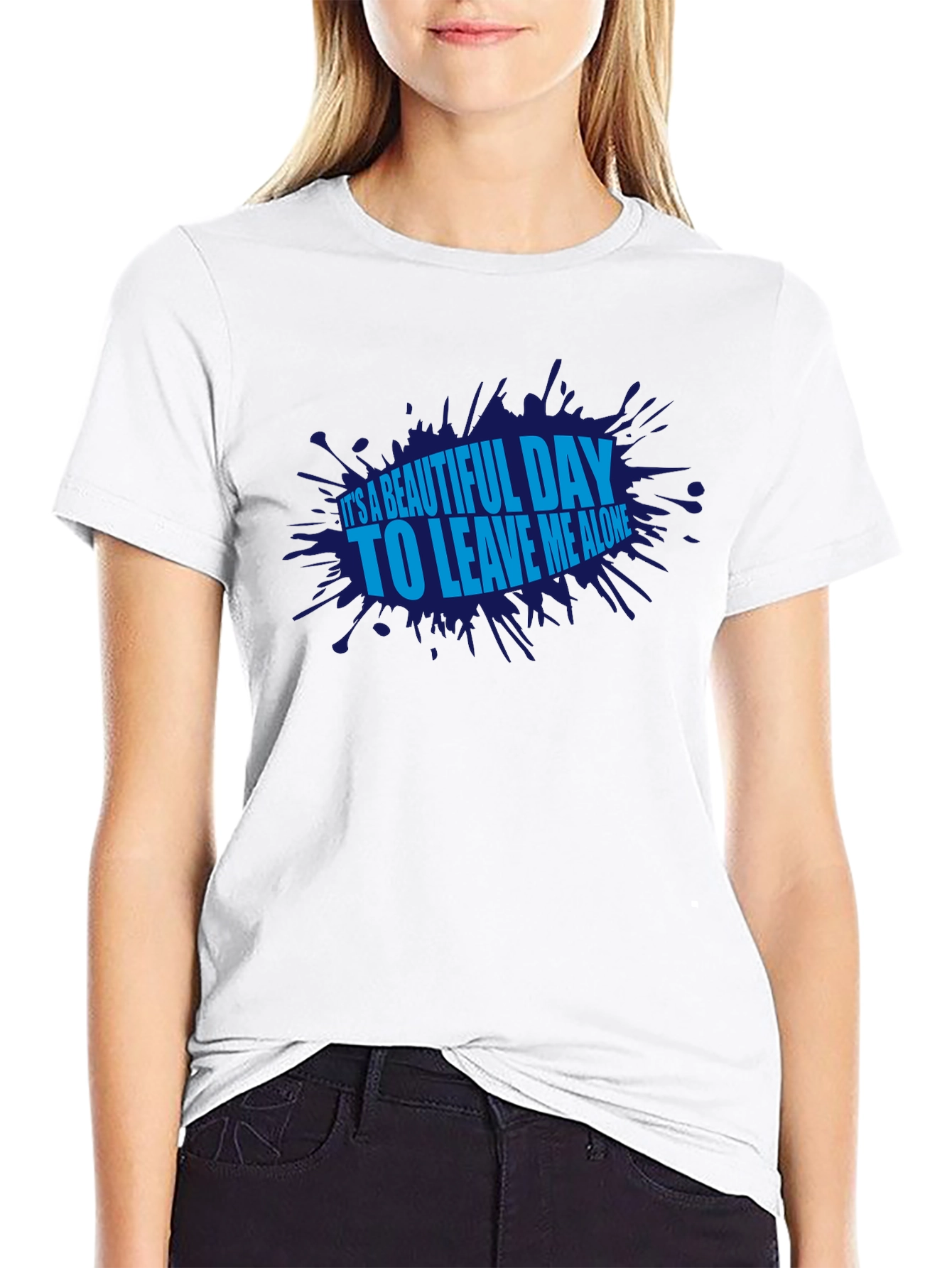 Black It's a Beautiful Day T-Shirt view 9