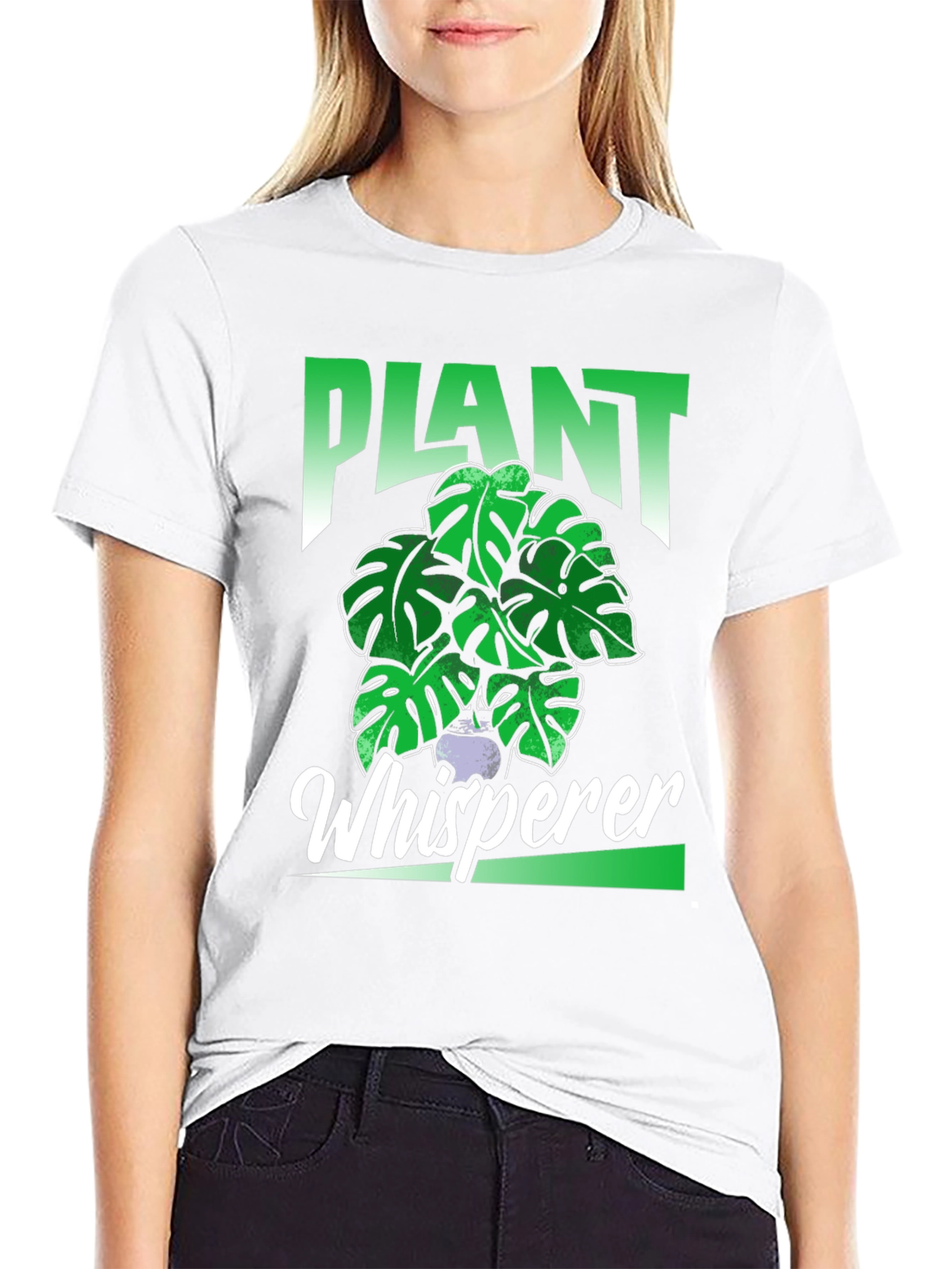 Black Plant Whisperer T-Shirt - Houseplant Lover Tee view 9