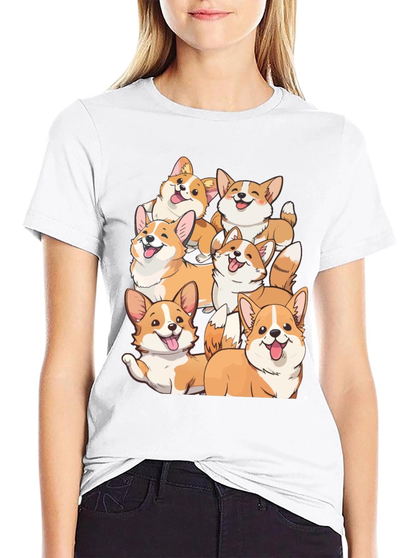 Black Corgi Crew Graphic Tee view 9