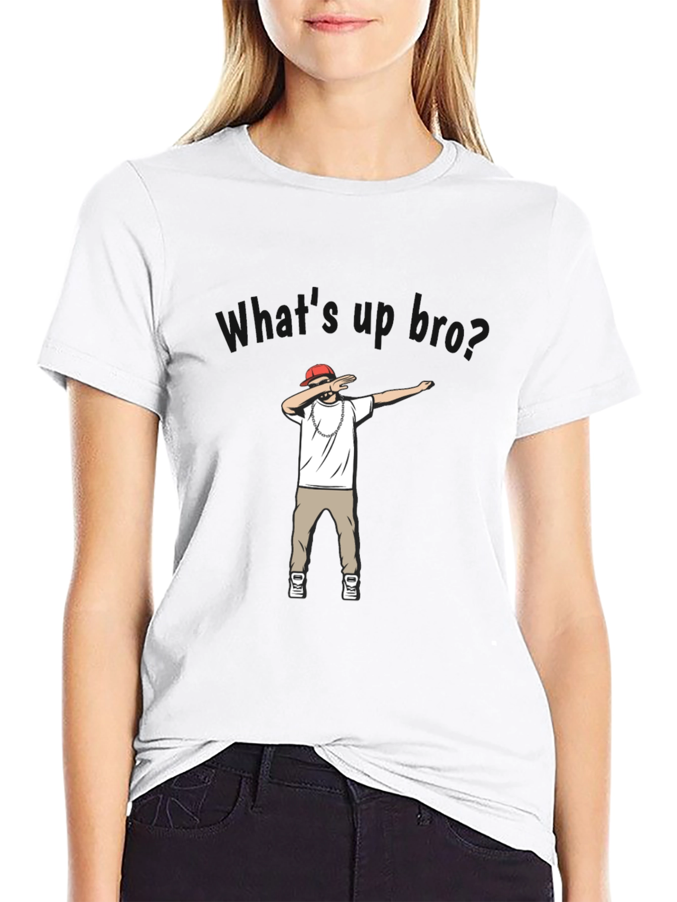 Black Dabbing Hip Hop Graphic Tee - Cool & Trendy! view 9