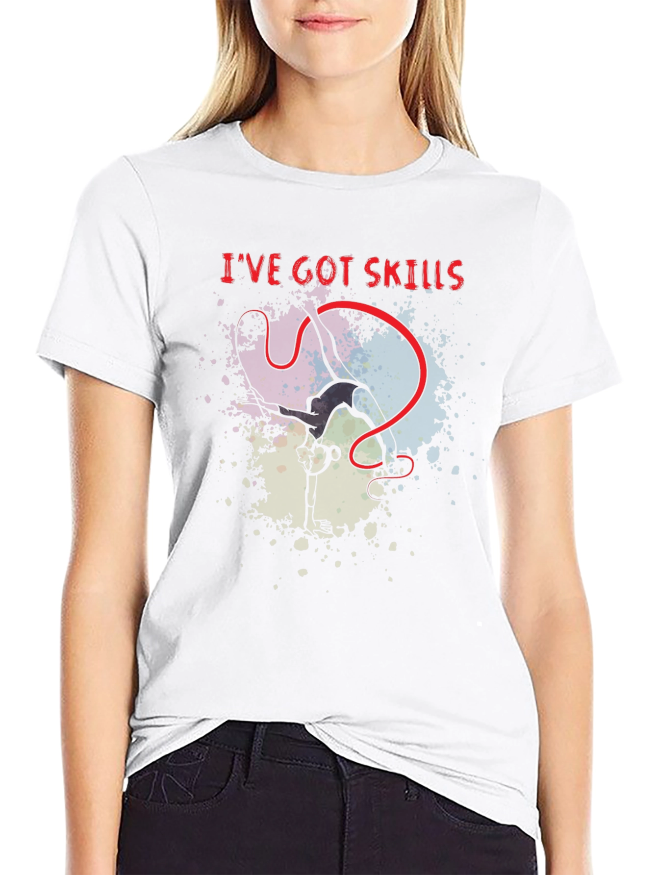 Black I've Got Skills T-Shirt - Unique Fishing Design view 9
