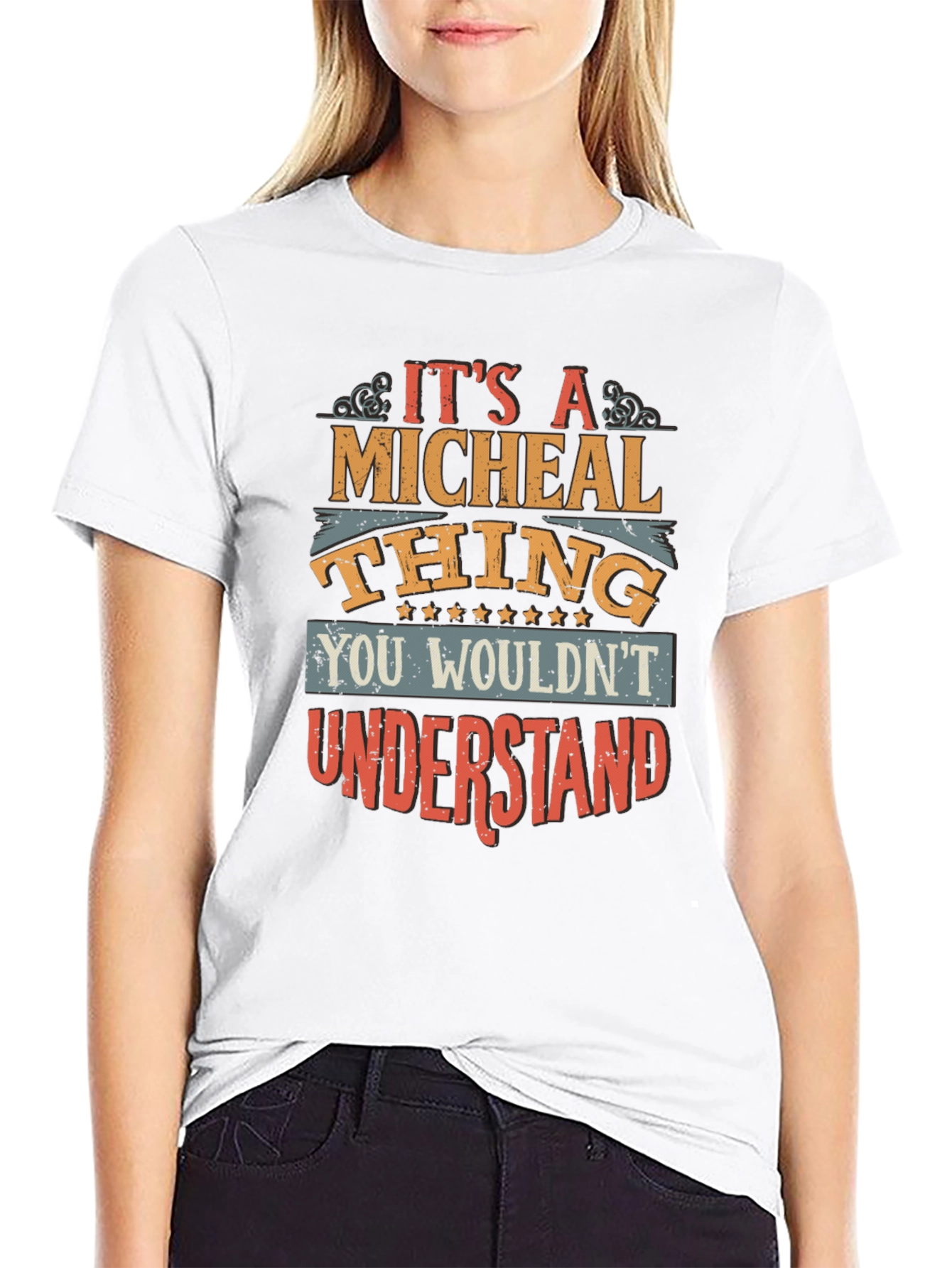 Black It's A Micheal Thing T-Shirt - You Wouldn't Understand view 9