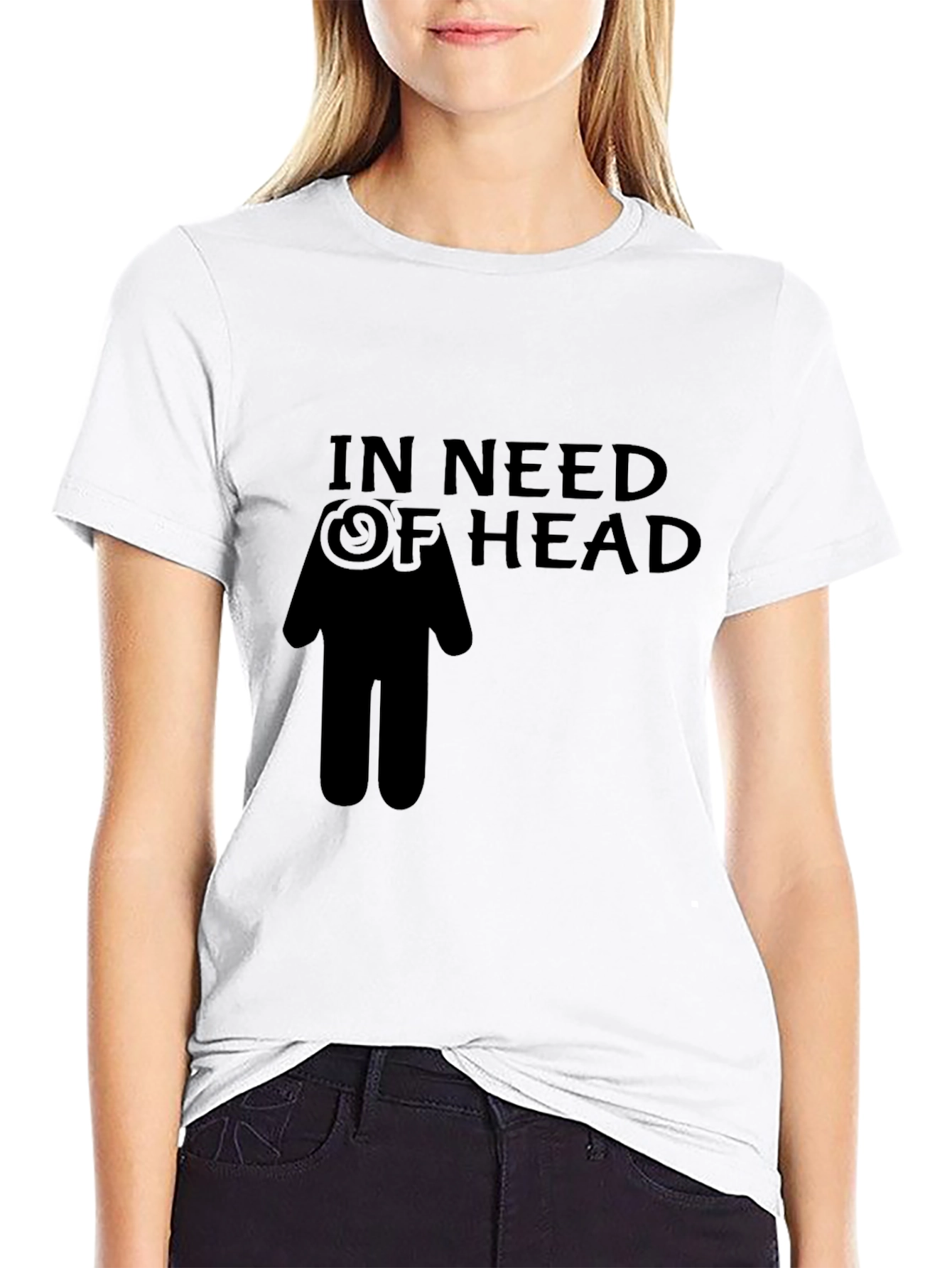 Black In Need of Head Funny Graphic Tee - Black Humor T-Shirt view 9