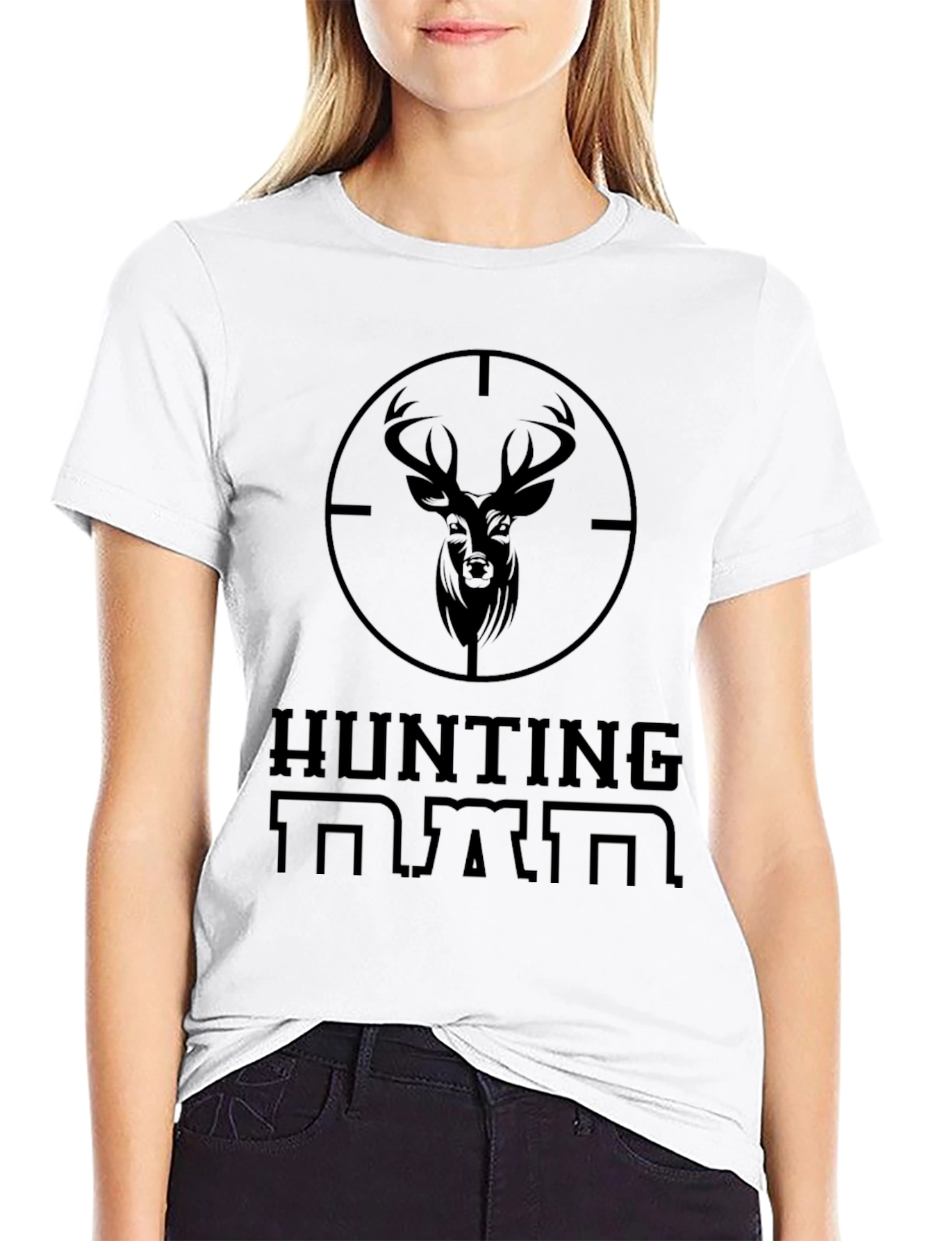 Black Hunting Dad T-Shirt view 9