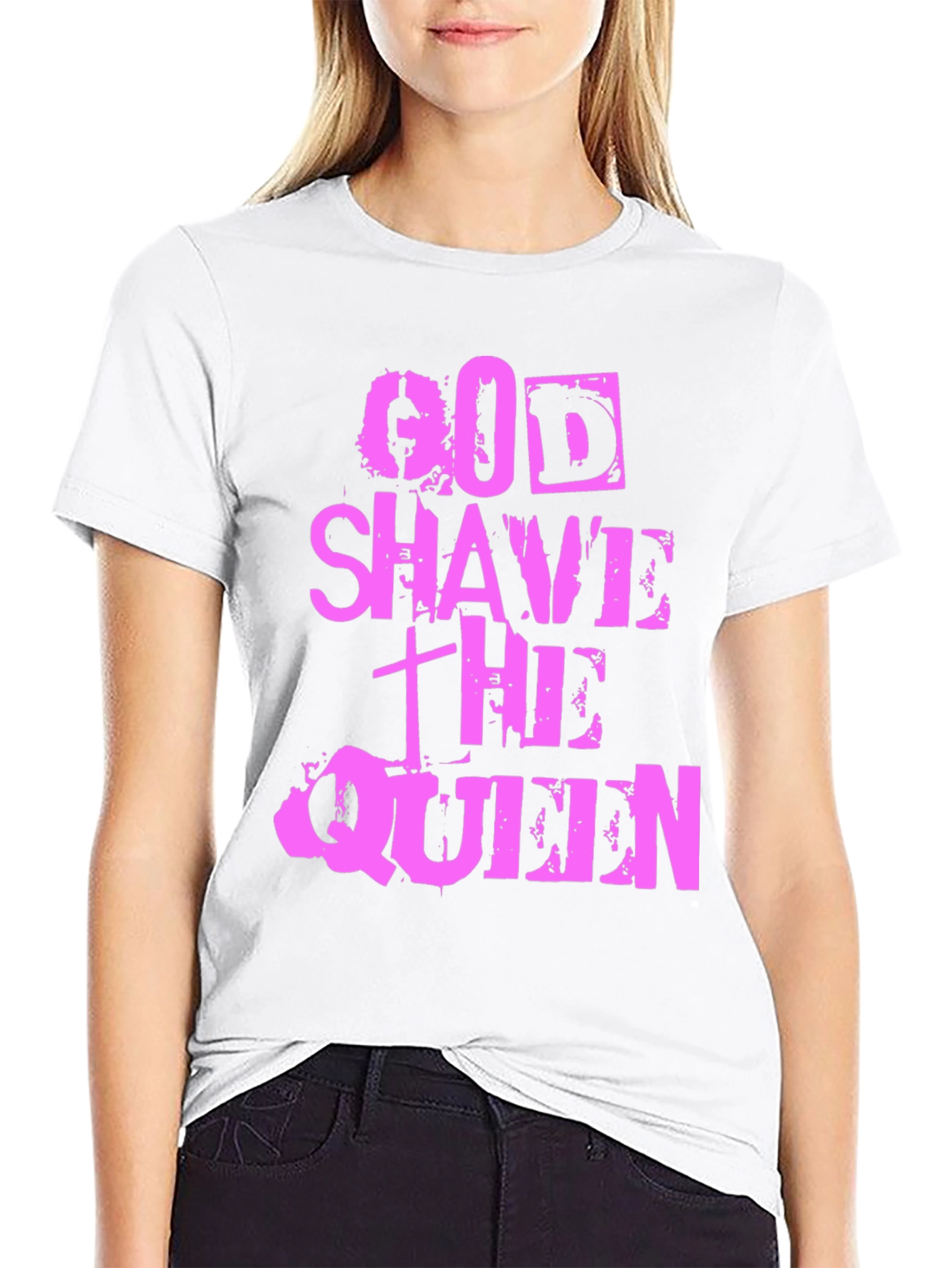 Black God Shave the Queen Graphic Tee view 9