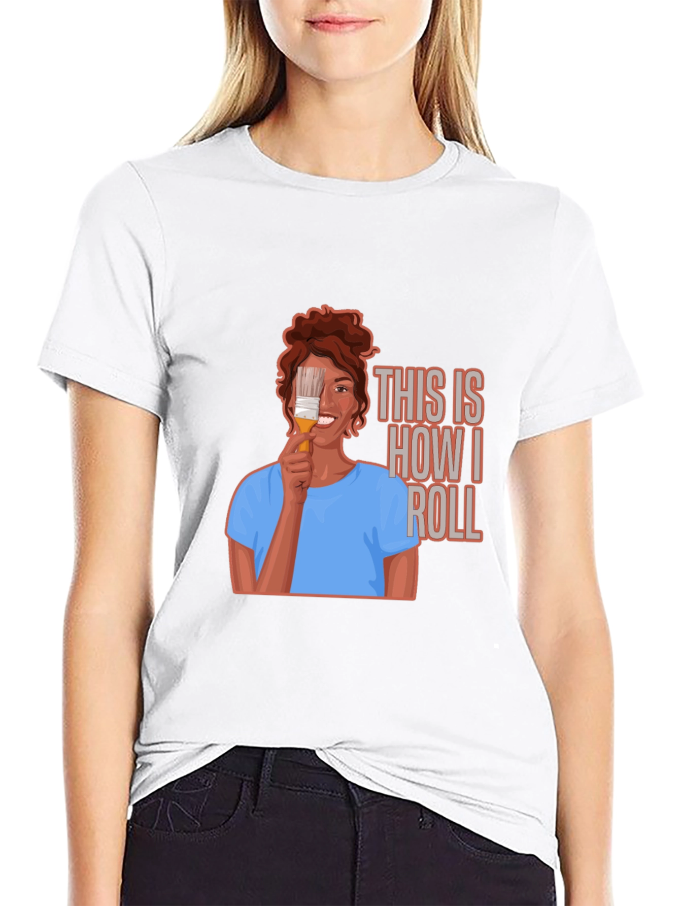 Black Painter T-Shirt - This is How I Roll view 9