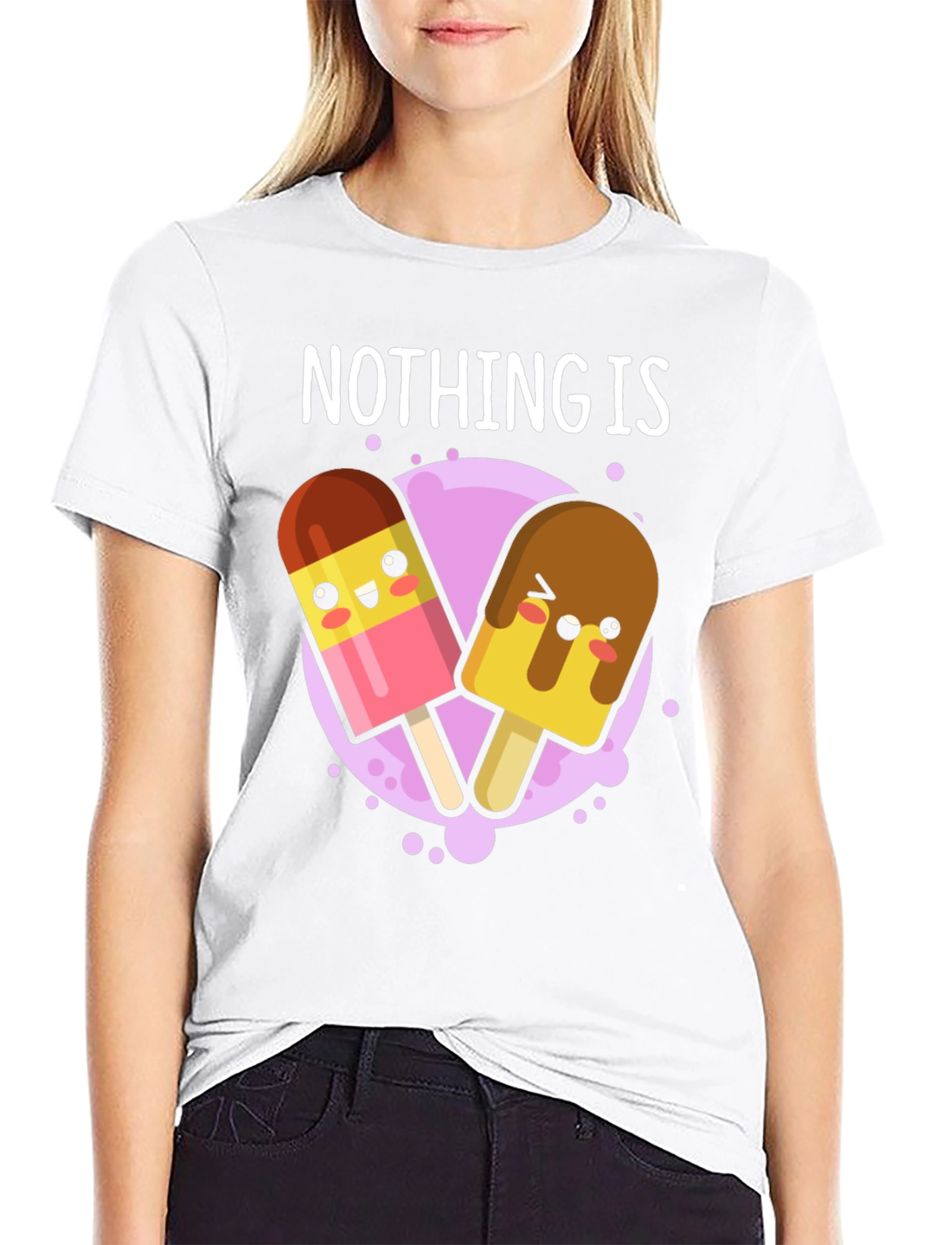 Black Nothing Is Im-popsicle Funny T-Shirt view 9
