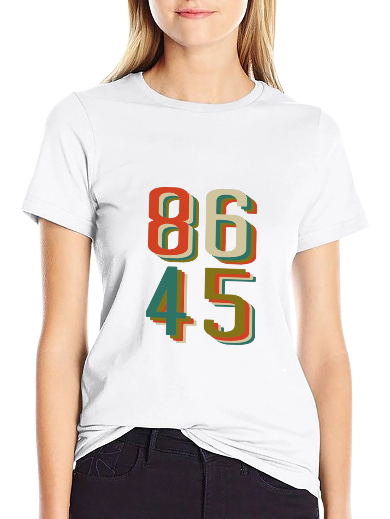 Black 86 45 Graphic T-Shirt - Retro Design view 9