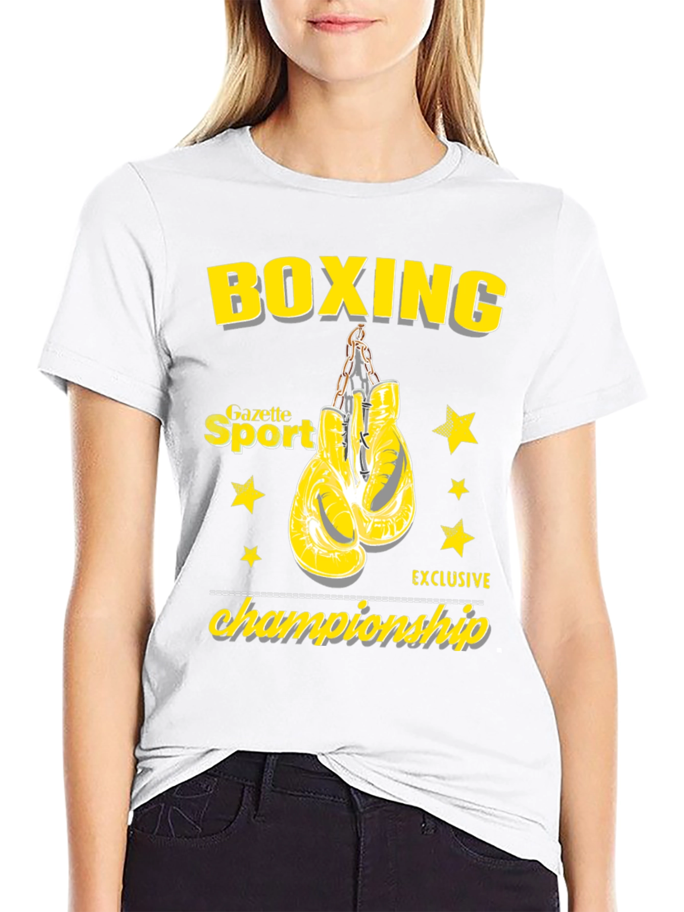 Black Boxing Championship Graphic Tee view 9