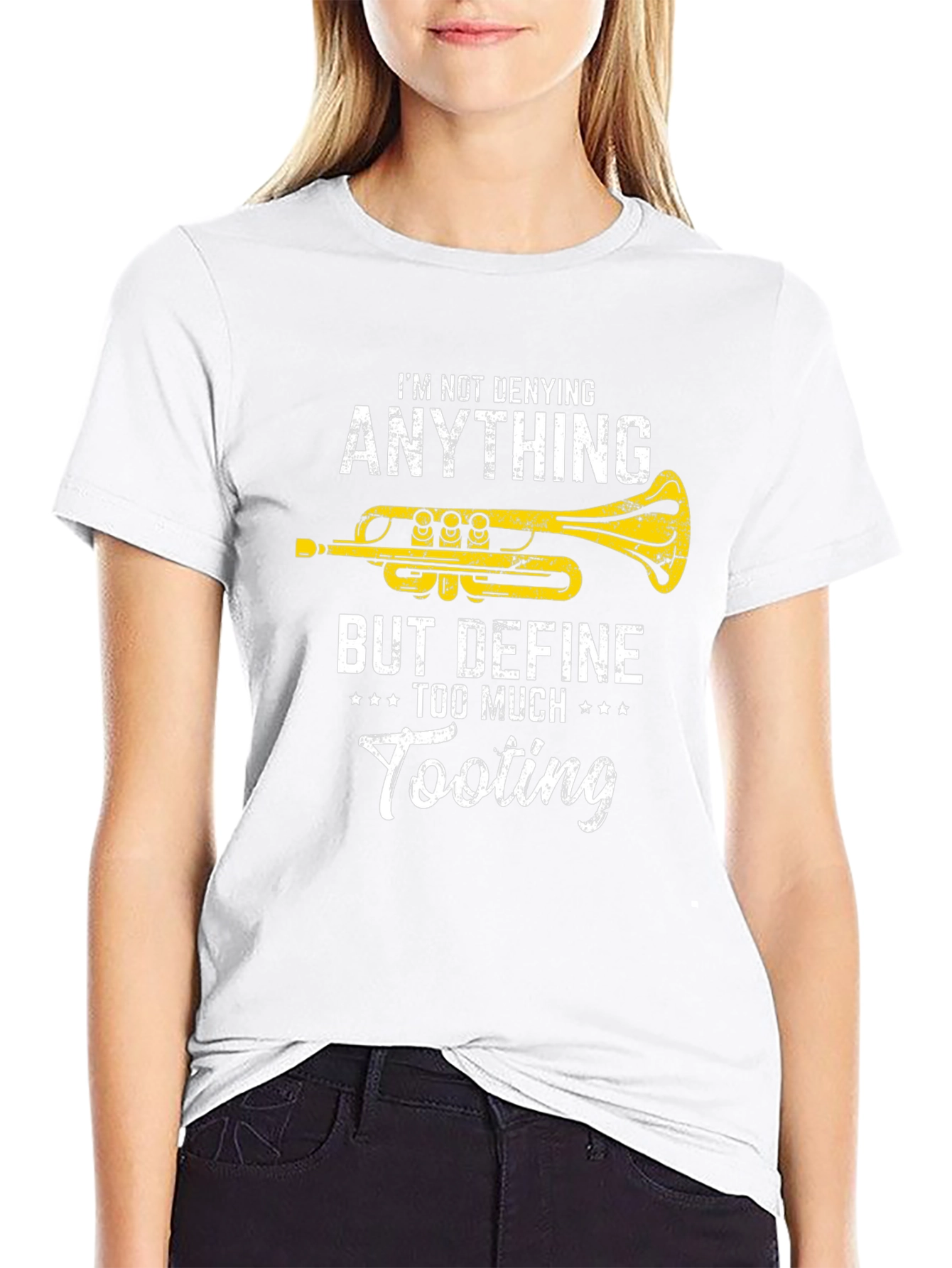 Black Funny Trumpet T-Shirt - Define Tooting view 9