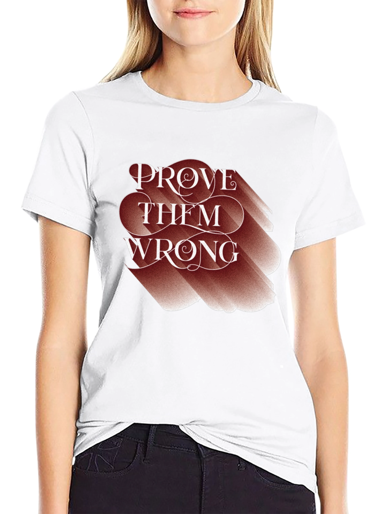 Black Prove Them Wrong Graphic Tee - Motivational T-Shirt view 9