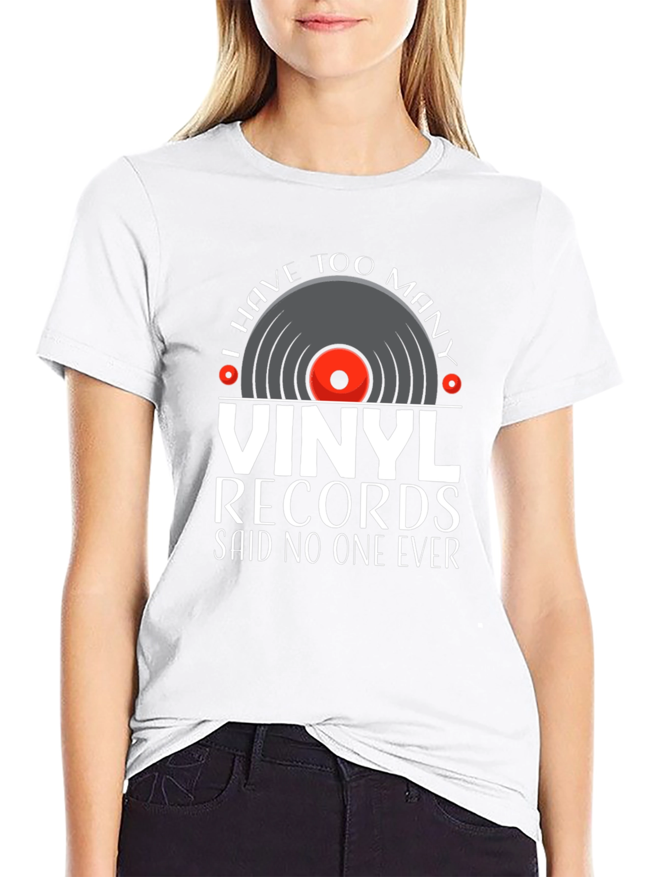 Black Vinyl Records Graphic Tee - Music Lover T-Shirt view 9