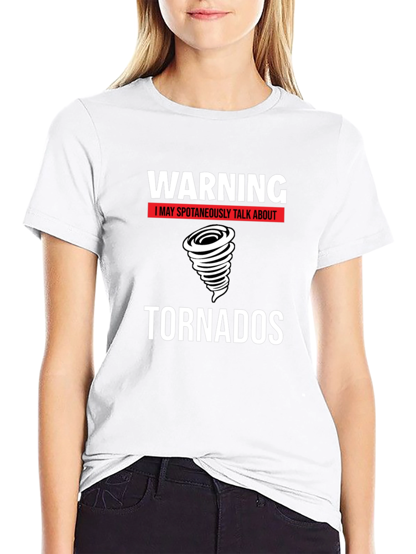 Black Warning Tornadoes T-Shirt view 9
