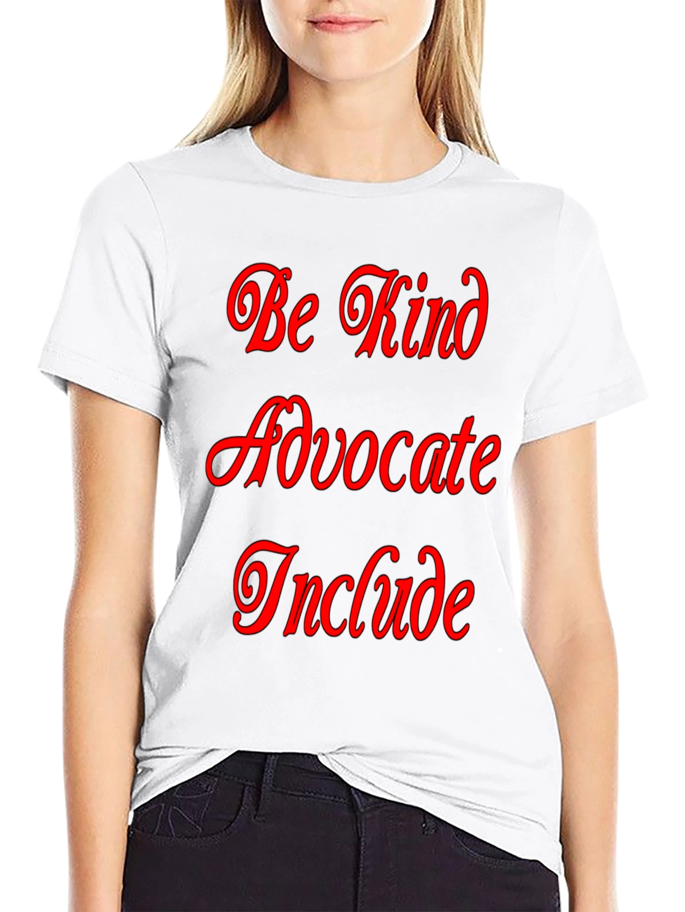 Black Be Kind Advocate Include Graphic Tee view 9