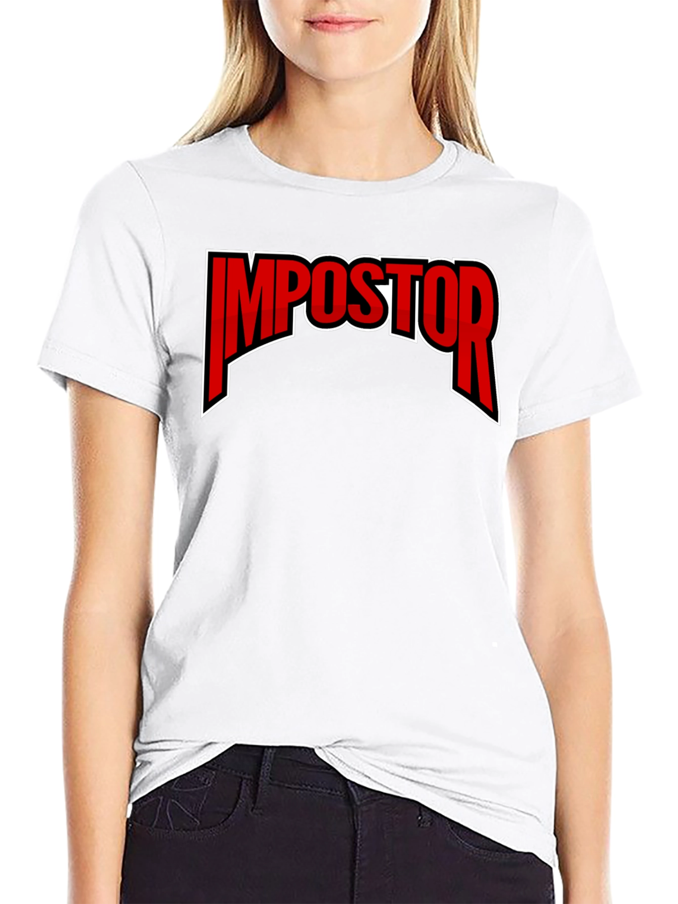 Impostor Graphic Print Crew Neck T-Shirt - 9